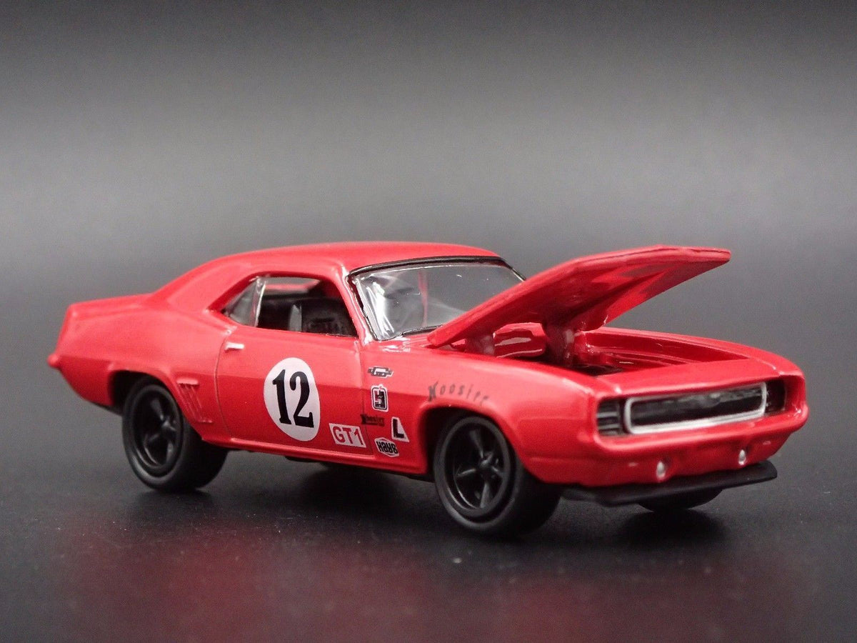 1969 69 CHEVY CHEVROLET CAMARO SS RED 1:64 SCALE DIORAMA DIECAST MODEL CAR