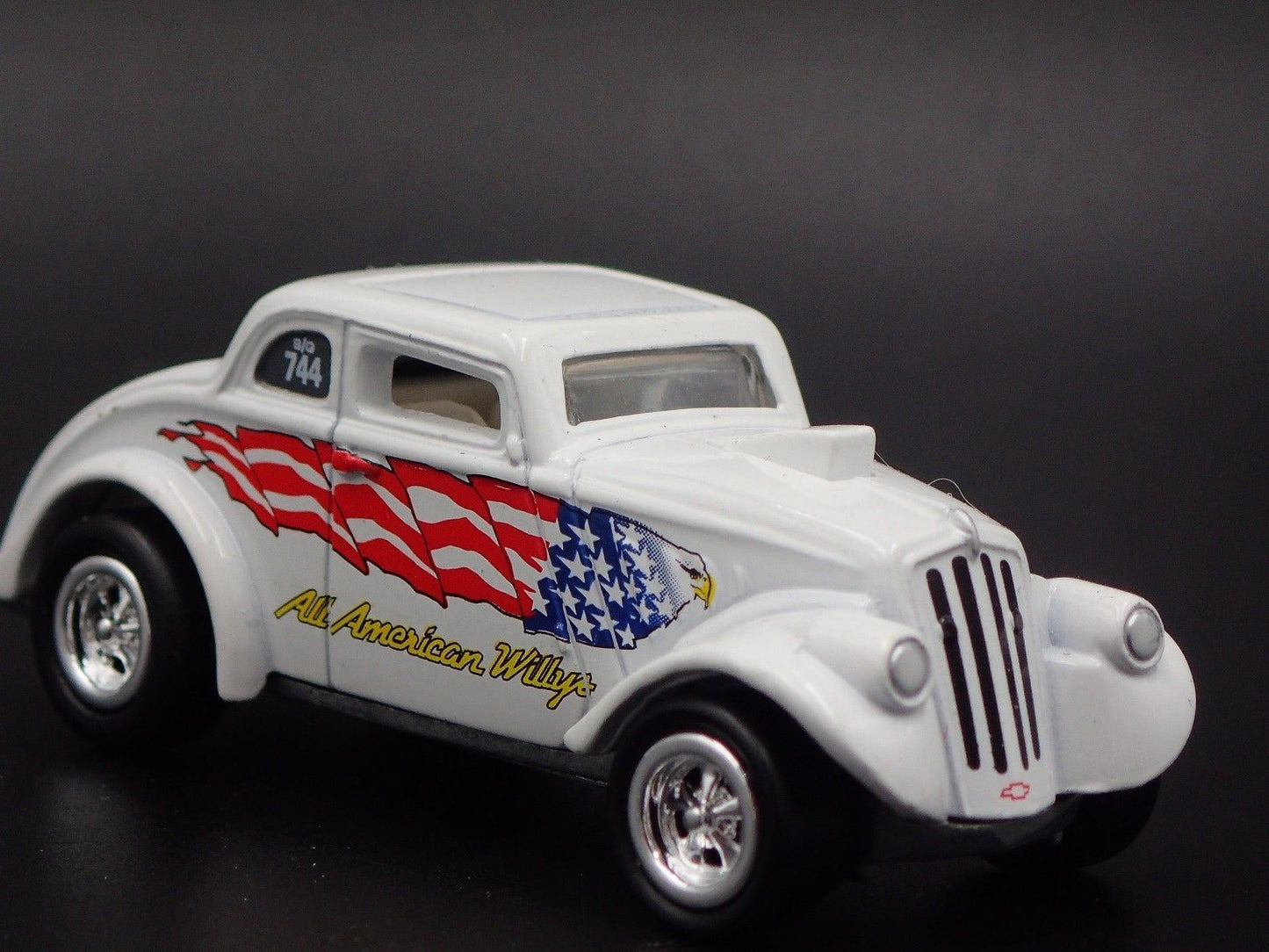 1933 33 WILLYS GASSERS ALL AMERICAN WILLYS WHITE 1/64 SCALE DIECAST MODEL CAR