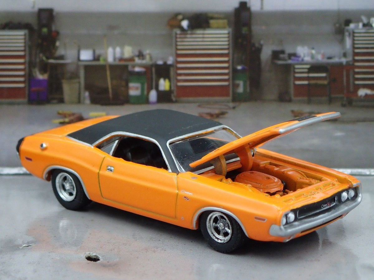 1970 70 DODGE CHALLENGER RT RARE 1:64 SCALE COLLECTIBLE DIECAST MODEL CAR-Burning Rubber Toy Company