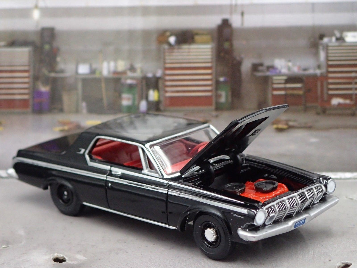 1963 DODGE POLARA MAX WEDGE 426 RARE 1/64 SCALE COLLECTIBLE DIECAST MODEL CAR-Burning Rubber Toy Company