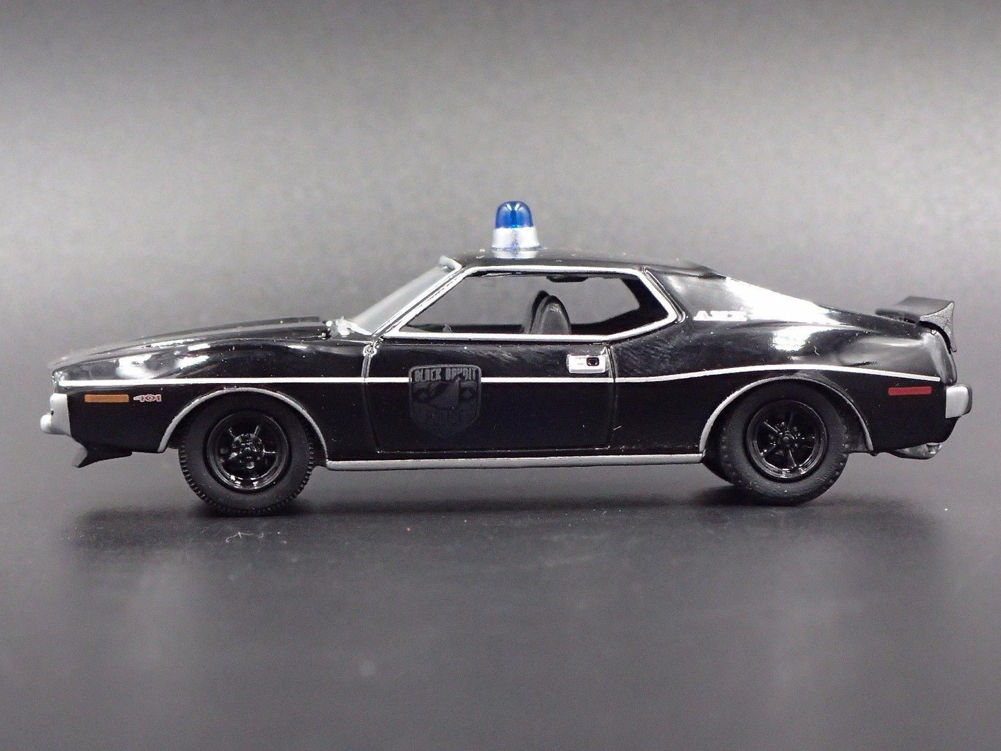 1971 71 AMC JAVELIN AMX POLICE CAR RARE 1:64 SCALE COLLECTIBLE DIECAST MODEL CAR