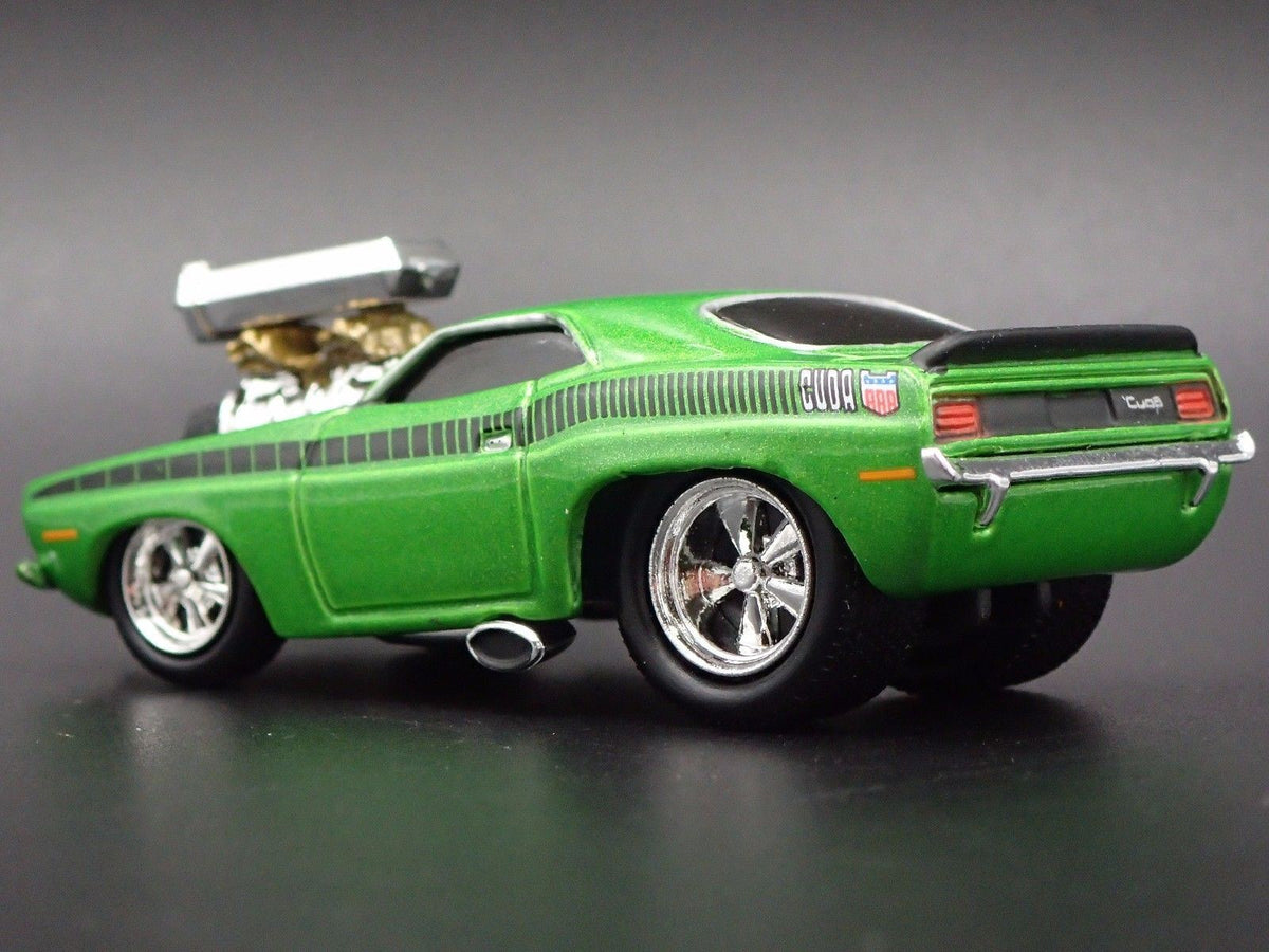 1970 70 PLYMOUTH AAR CUDA RARE 1:64 SCALE LIMITED DIORAMA DIECAST MODEL CAR-Burning Rubber Toy Company