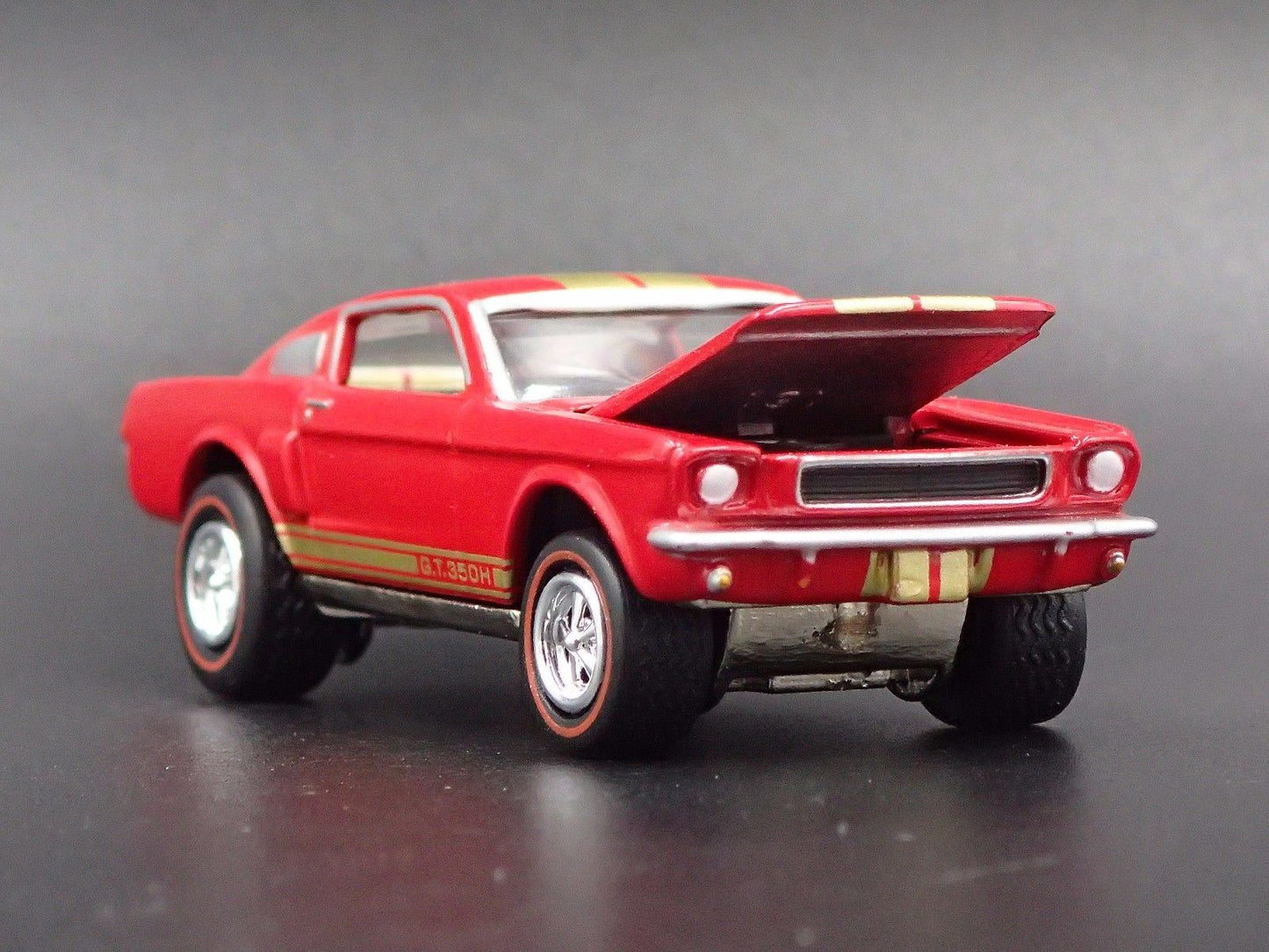 1966 66 FORD MUSTANG SHELBY GT350H FASTBACK RED 1/64 SCALE DIECAST MODEL CAR
