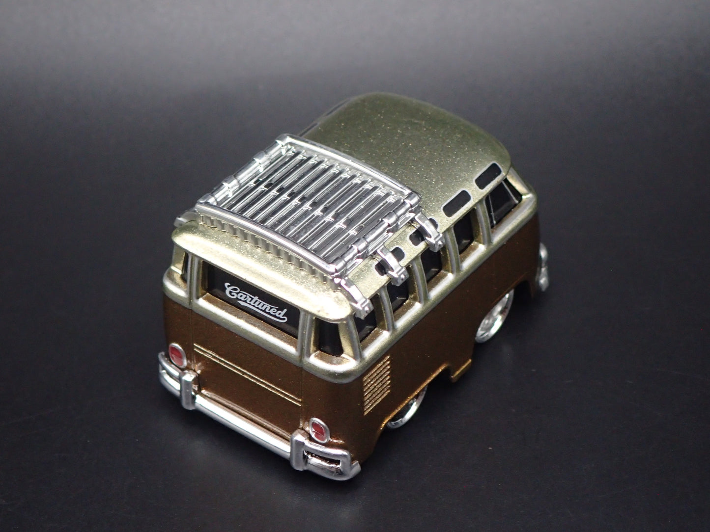 VW TYPE 2 T1 BUS CAR TUNED BROWN 1:64 SCALE DIORAMA DIECAST MODEL CAR