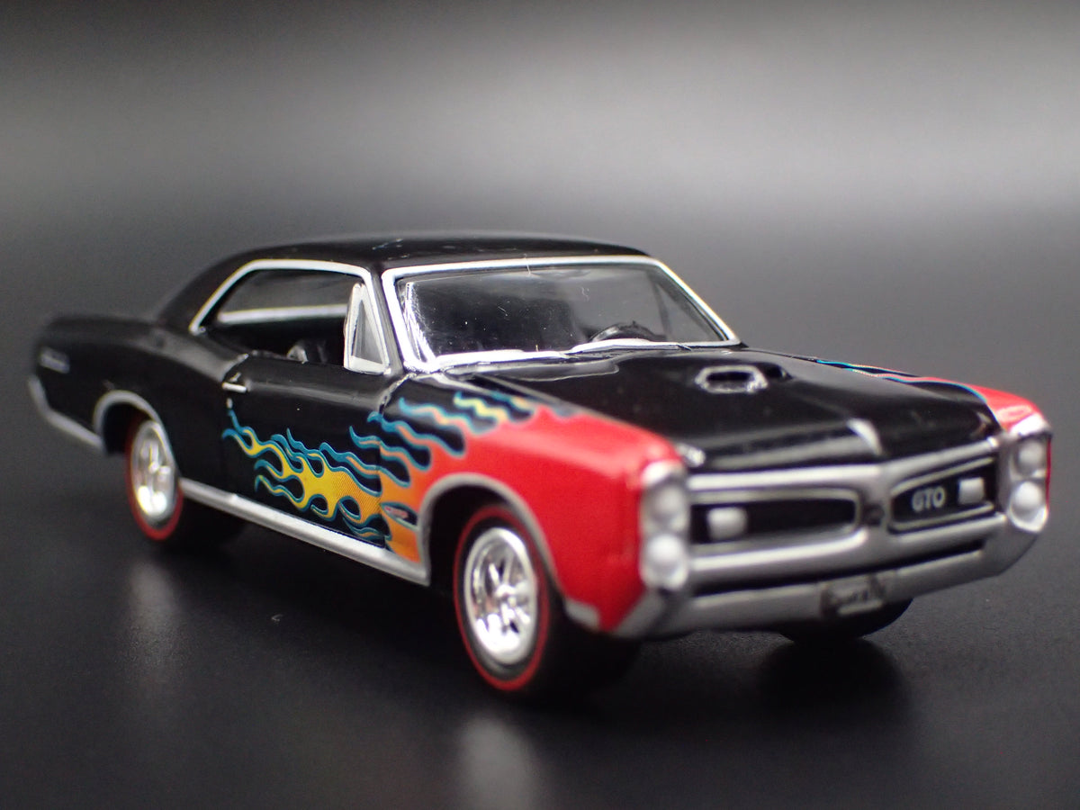 1966 66 PONTIAC GTO MUSCLE CAR BLACK 1/64 SCALE COLLECTIBLE DIECAST MODEL CAR