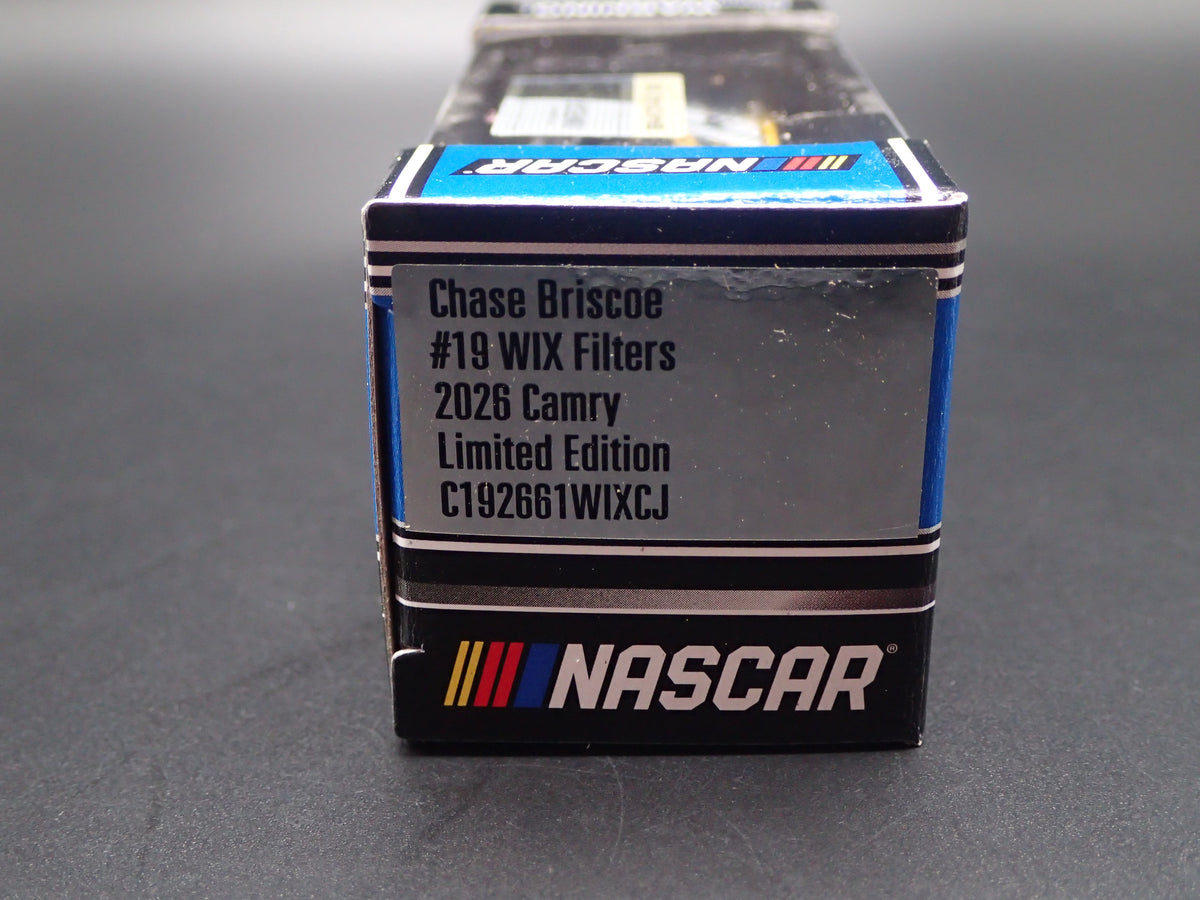 2026 TOYOTA CAMRY 19 CHASE BRISCOE WIX FILTERS NASCAR 1:64 SCALE DIECAST MODEL CAR