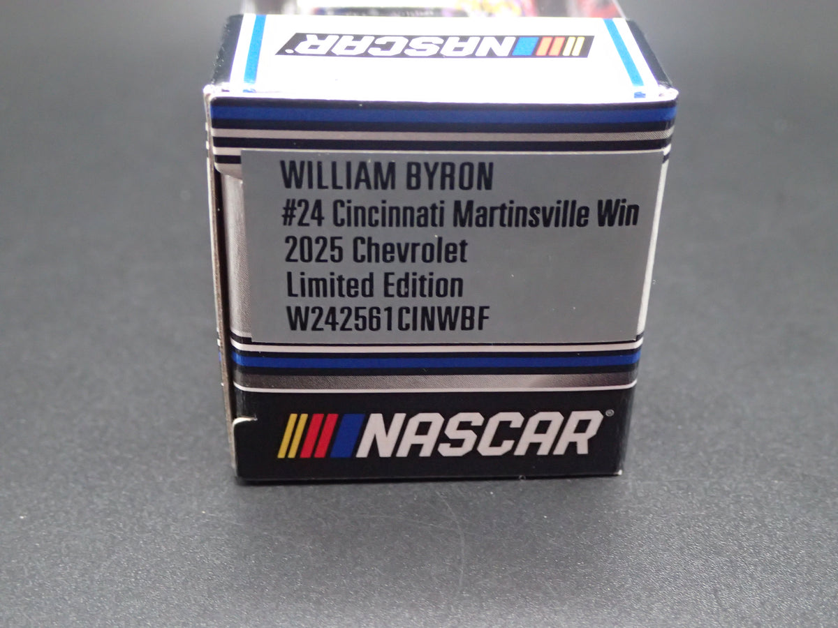 2025 25 CHEVY CAMARO #24 WILLIAM BYRON CINCINNATI WIN NASCAR 1:64 DIECAST CAR