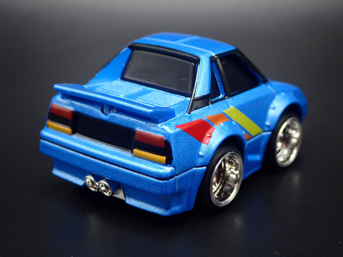 1984-1989 TOYOTA MR2 CAR TUNED JDM BLUE 1/64 SCALE COLLECITBLE DIECAST MODEL CAR