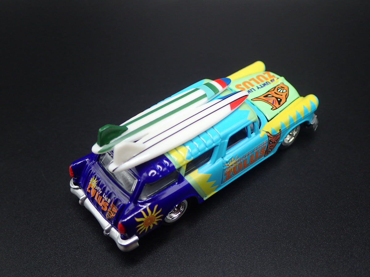 1955 55 CHEVY CHEVROLET NOMAD SURF BLUE 1:64 SCALE DIECAST MODEL CAR