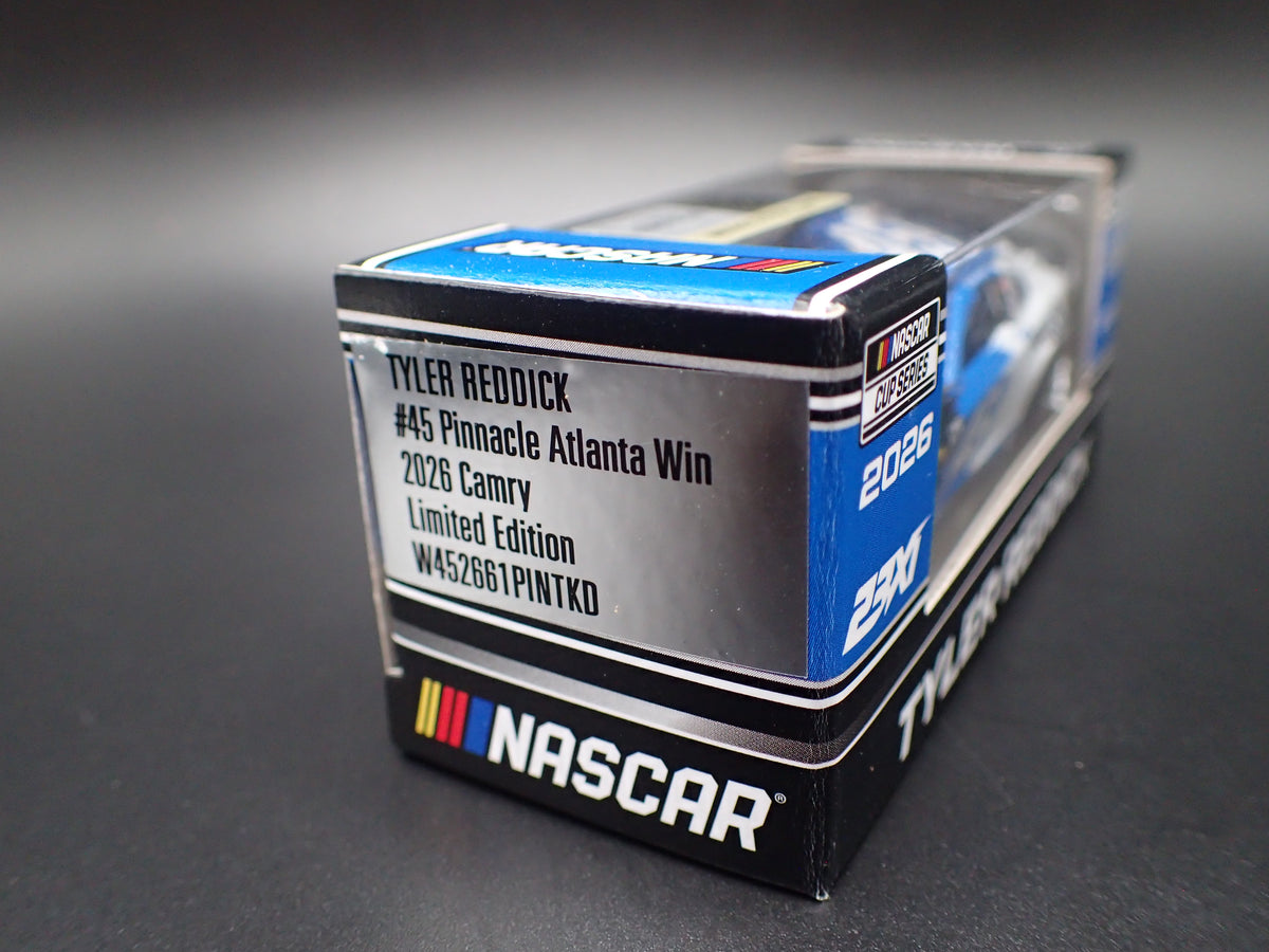 2026 26 TOYOTA CAMRY 45 TYLER REDDICK PINNACLE WIN NASCAR 1:64 SCALE DIECAST CAR