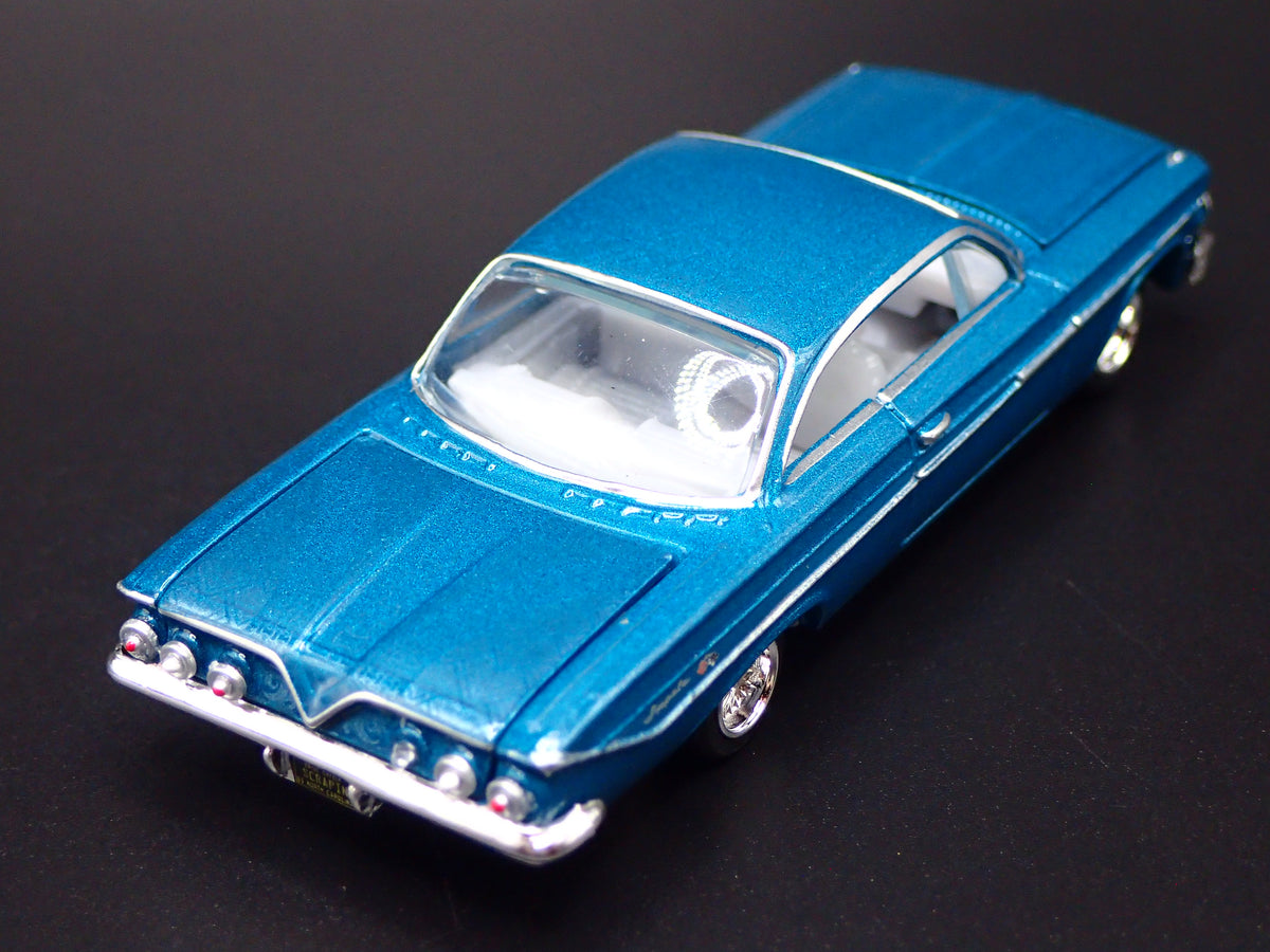1961 61 CHEVY CHEVROLET IMPALA SS LOWRIDER TEAL 1:64 SCALE DIECAST MODEL CAR