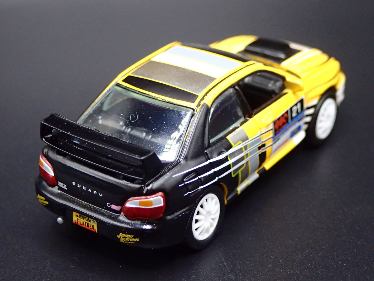 2000-2007 SUBARU WRX STI RALLY YELLOW 1:64 SCALE COLLECTIBLE DIECAST MODEL CAR
