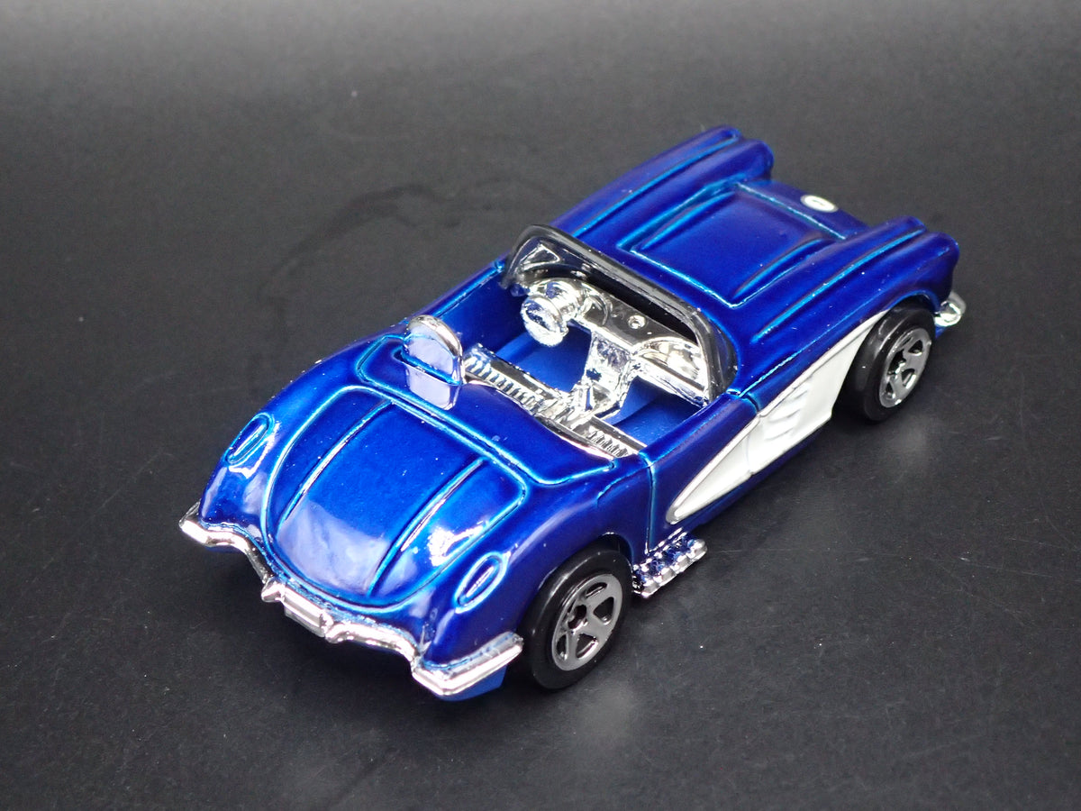 1958 58 CHEVY CHEVROLET CORVETTE CONVERTIBLE BLUE 1:64 SCALE DIECAST MODEL CAR