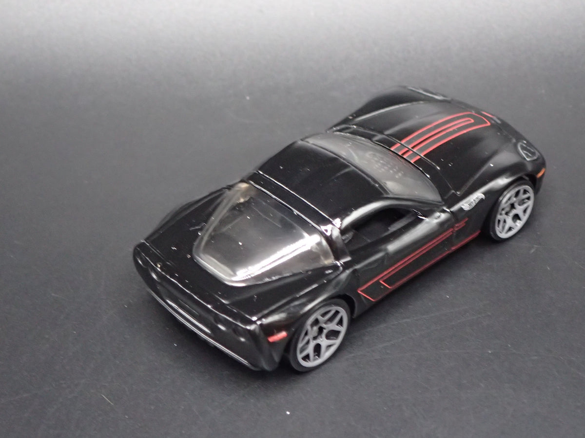2005-2013 CHEVY CHEVROLET CORVETTE C6 BLACK 1:64 SCALE DIORAMA DIECAST MODEL CAR