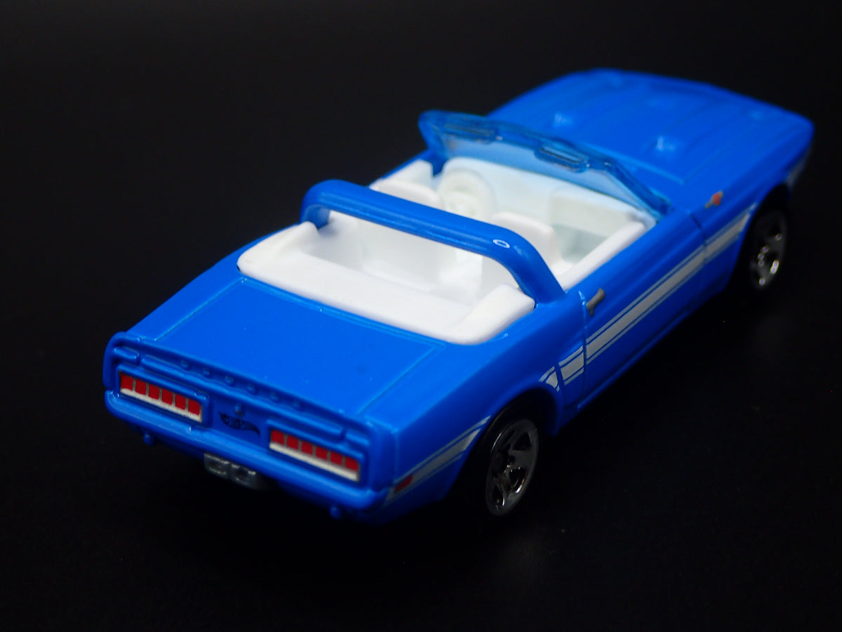 1969 69 FORD MUSTANG SHELBY GT-500 CONVETIBLE BLUE 1:64 SCALE DIECAST MODEL CAR