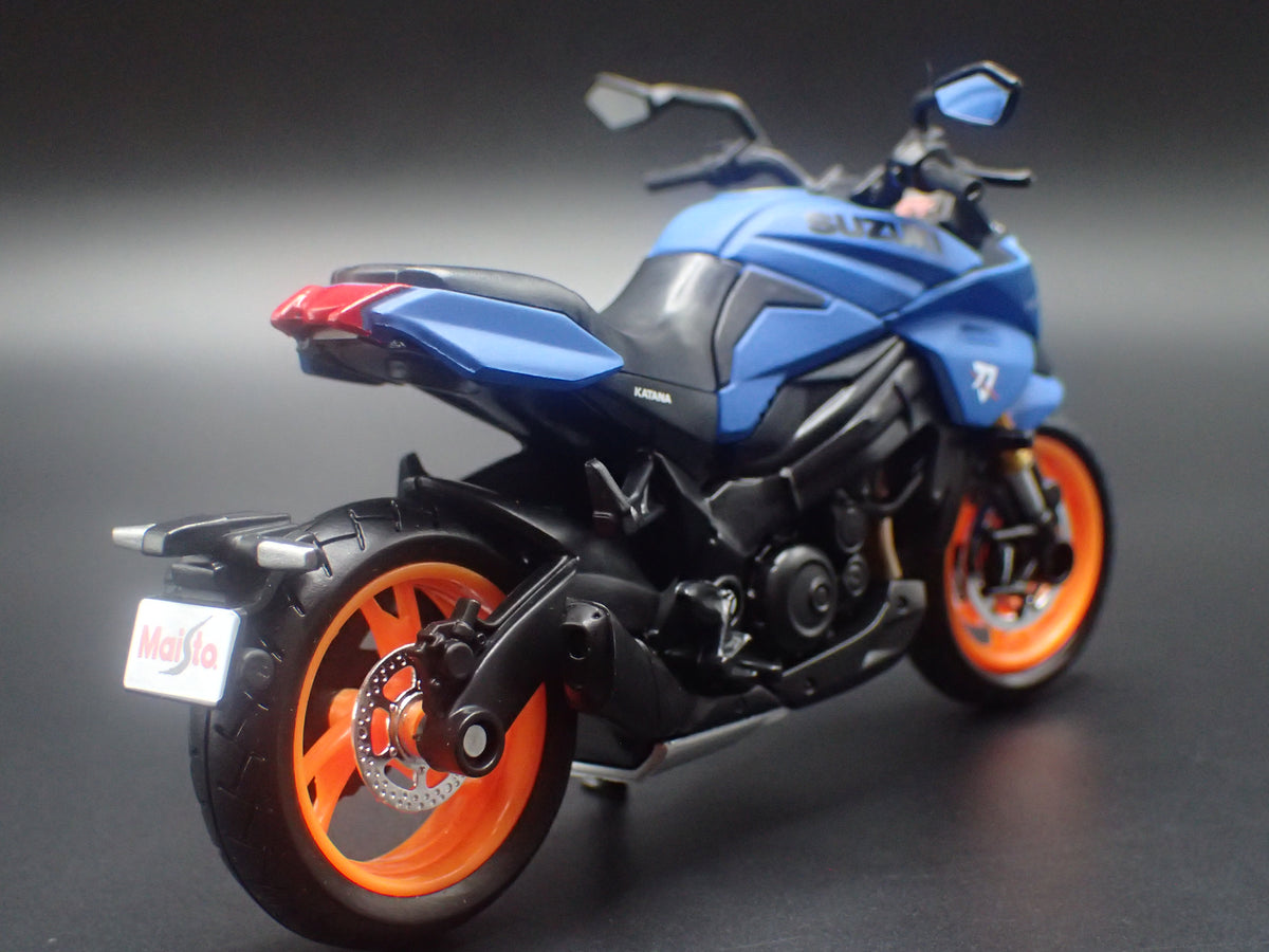 SUZUKI KATANA SPORT BIKE MOTORCYCLE BLUE 1/18 SCALE DIECAST MODEL BIKE