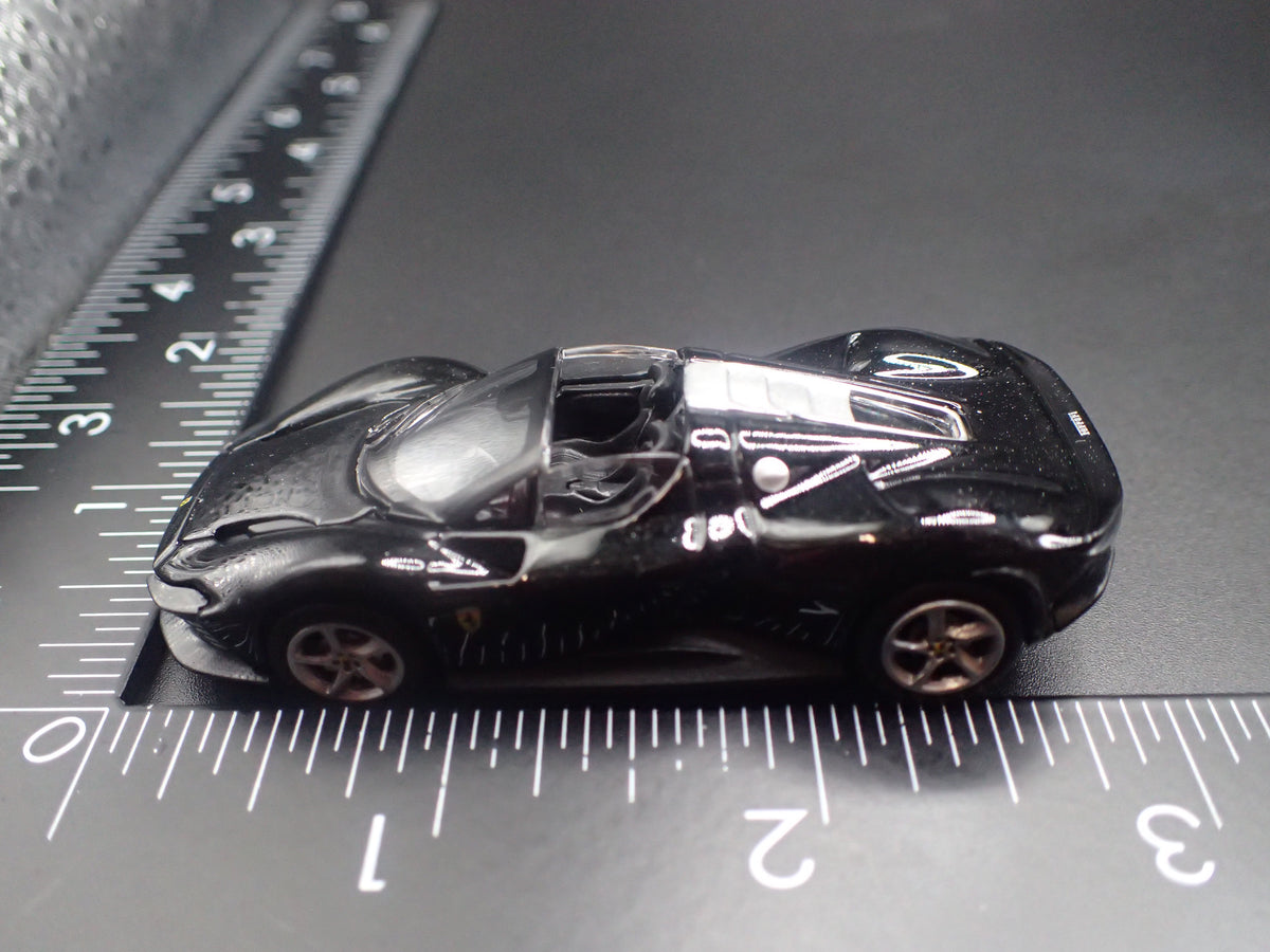 2023 23 FERRARI DAYTONA SP3 BLACK 1:64 SCALE COLLECTIBLE DIORAMA DIECAST MODEL CAR