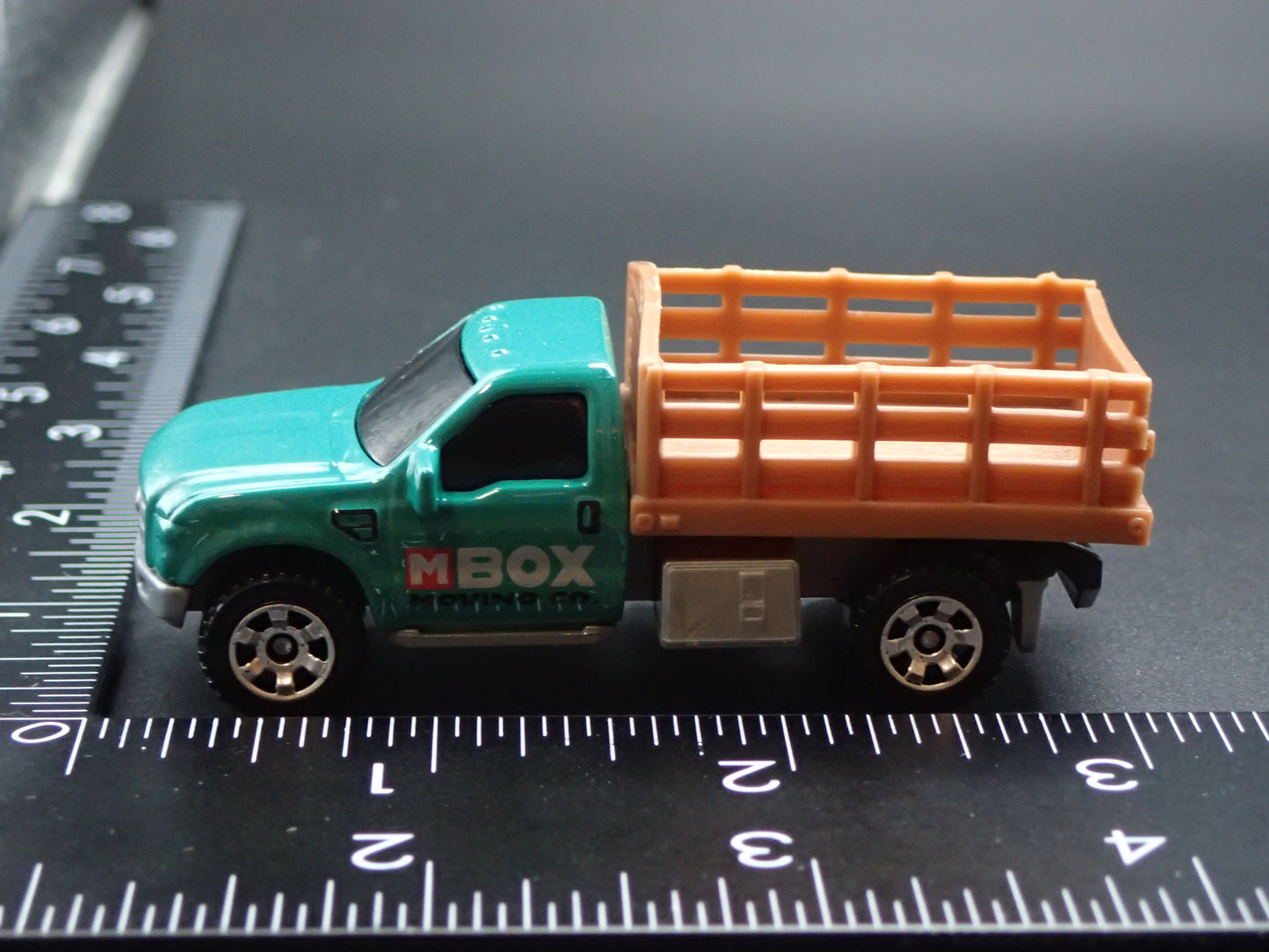 2017-2022 FORD F350 STAKE BED PICKUP TRUCK MOVING CO. 1:64 MB SCALE DIECAST MODEL CAR