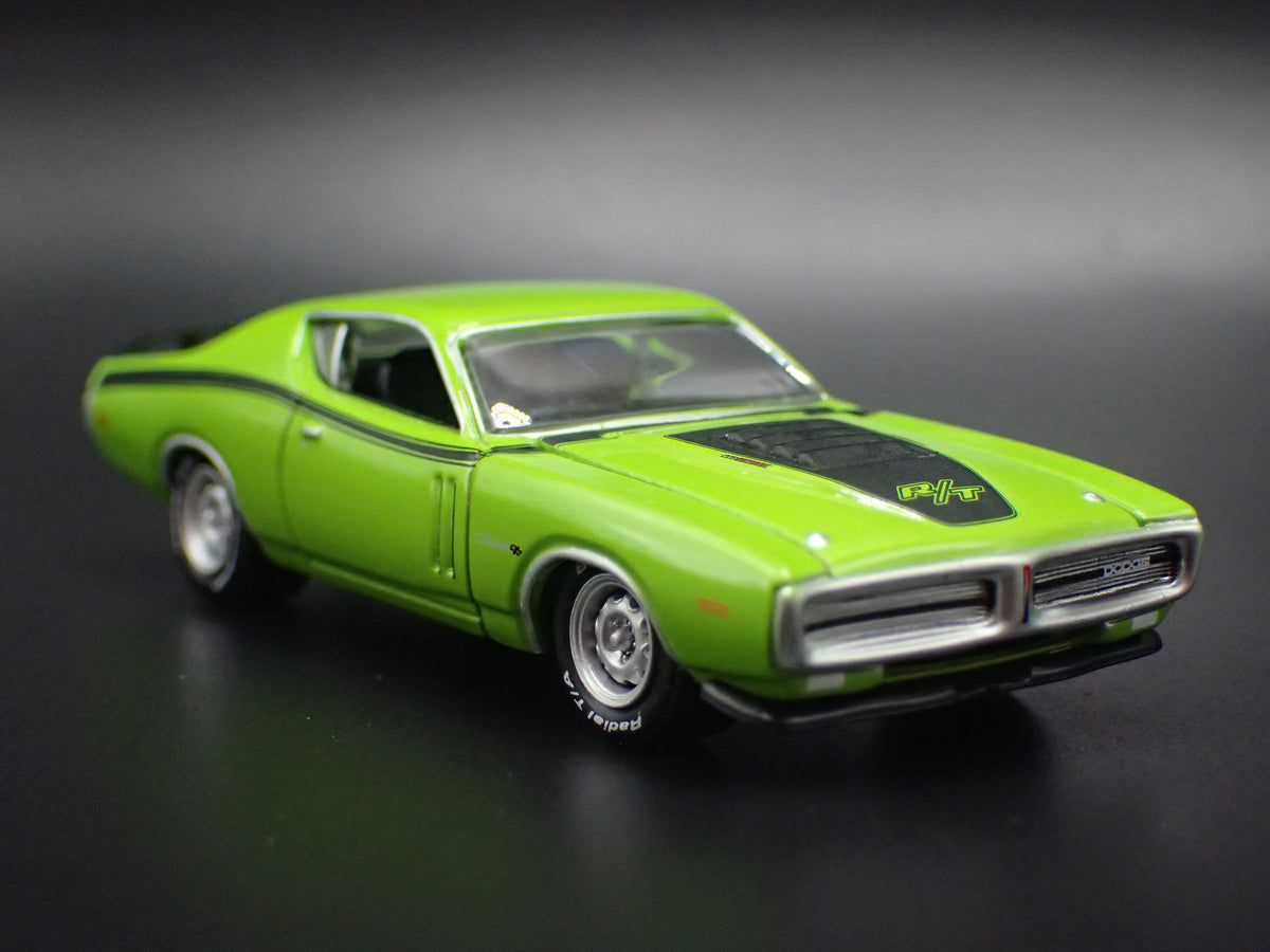 1971 71 DODGE CHARGER RT GREEN 1:64 SCALE COLLECTIBLE DIECAST MODEL CAR