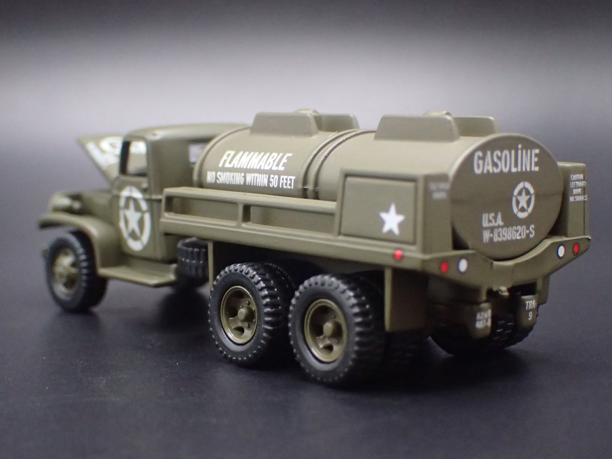 WWII CCKW 6X6 GASOLINE TANKER TRUCK 1:87 COLLECTIBLE DIORAMA DIECAST MODEL CAR