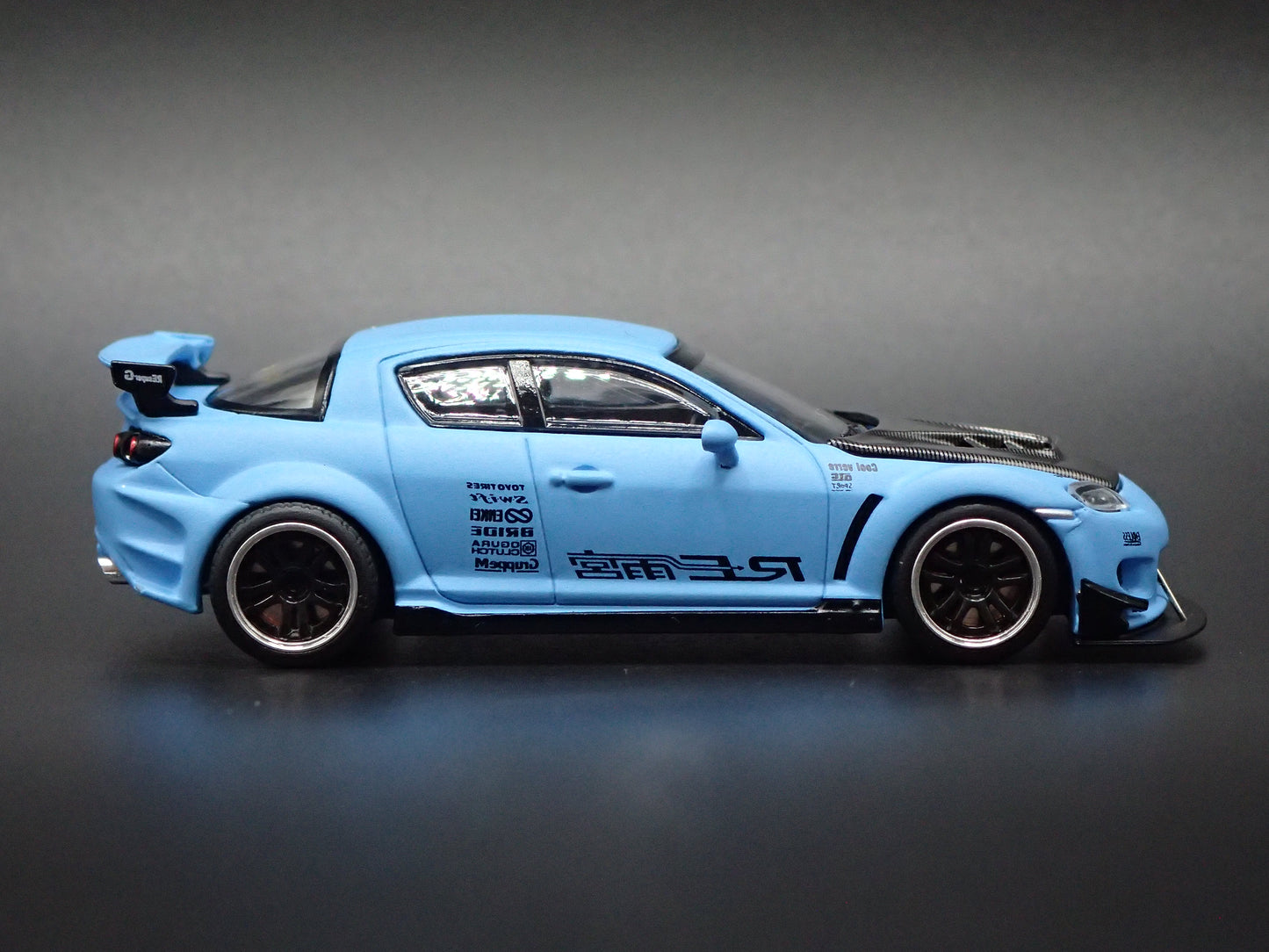 MAZDA RX8 JDM RE AMEMIYA BLUE 1:64 SCALE COLLECTIBLE DIORAMA DIECAST MODEL CAR