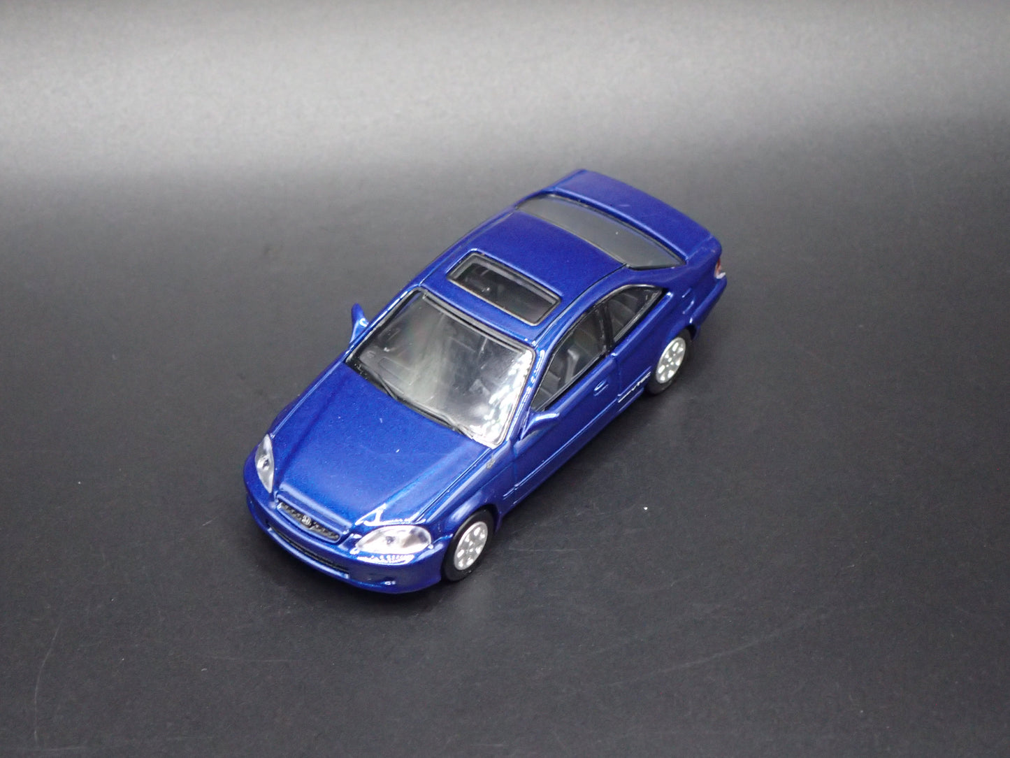 1996-2000 HONDA CIVIC SI COUPE BLUE 1/64 SCALE COLLECTIBLE DIECAST MODEL CAR