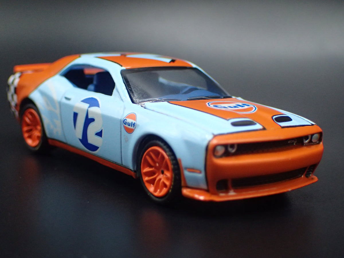 2011-2023 DODGE CHALLENGER SRT HELLCAT GULF 1/64 SCALE DIECAST MODEL CAR