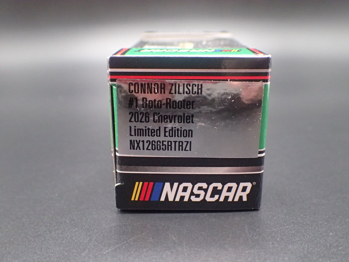 2026 CHEVROLET #1 CONNOR ZILISCH ROTO ROOTER NASCAR 1:64 SCALE DIECAST MODEL CAR