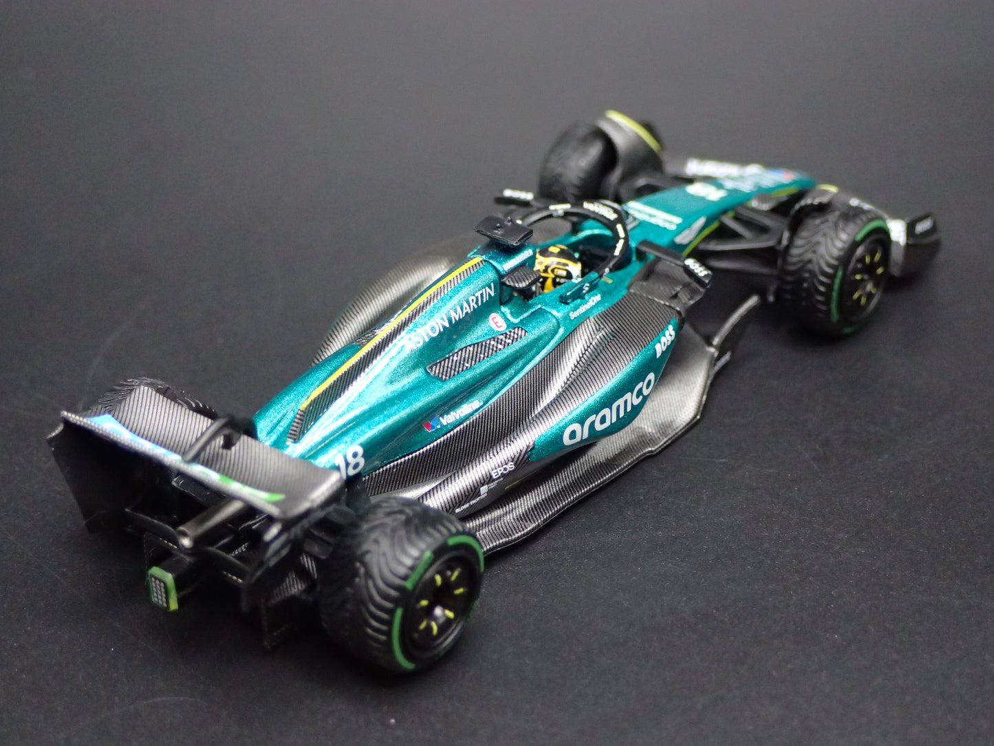 ASTON MARTIN AMR24 #18 LANCER STROLL 2024 1:64 SCALE DIECAST MODEL CAR