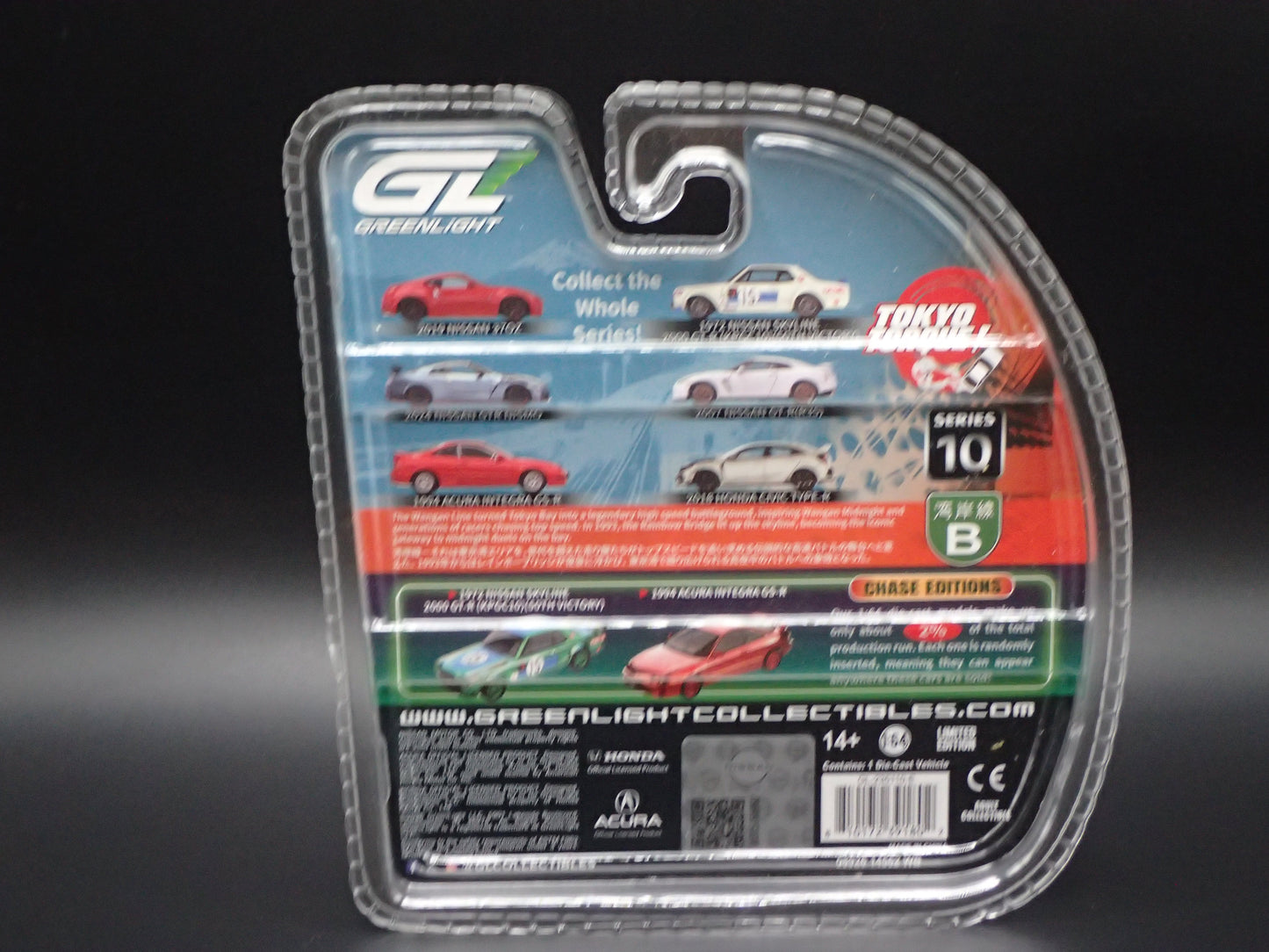 2026 GREENLIGHT 1994 ACURA INTEGRA GSR TOKYO TORQUE 10 RED CHROME CHASE