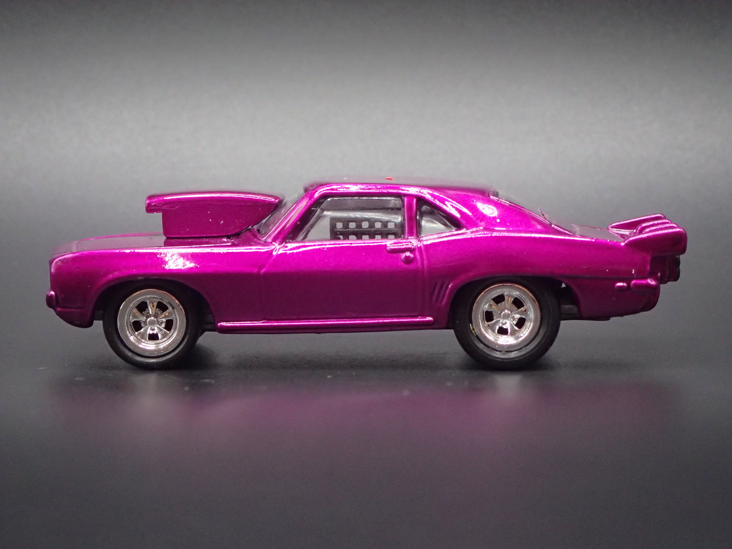 1971 71 PONTIAC GTO NHRA PRO STREET PURPLE 1:64 SCALE DIORAMA DIECAST MODEL CAR