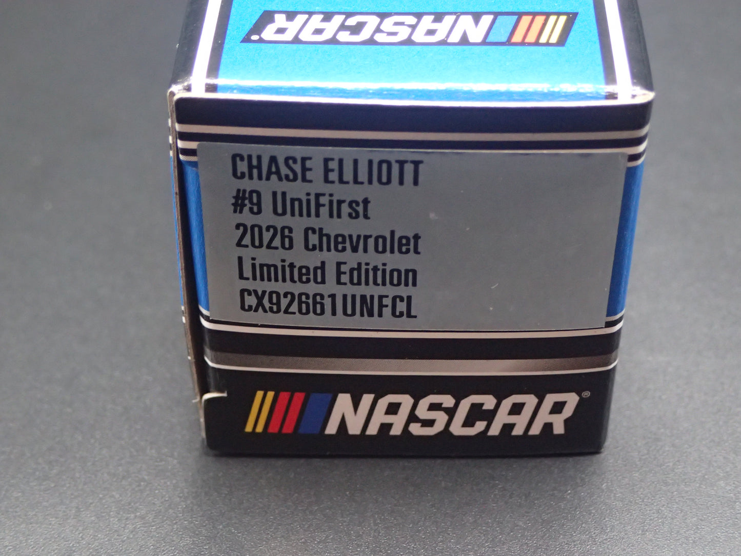 2026 26 CHEVROLET 9 CHASE ELLIOTT UNIFIRST NASCAR 1:64 SCALE DIECAST CAR