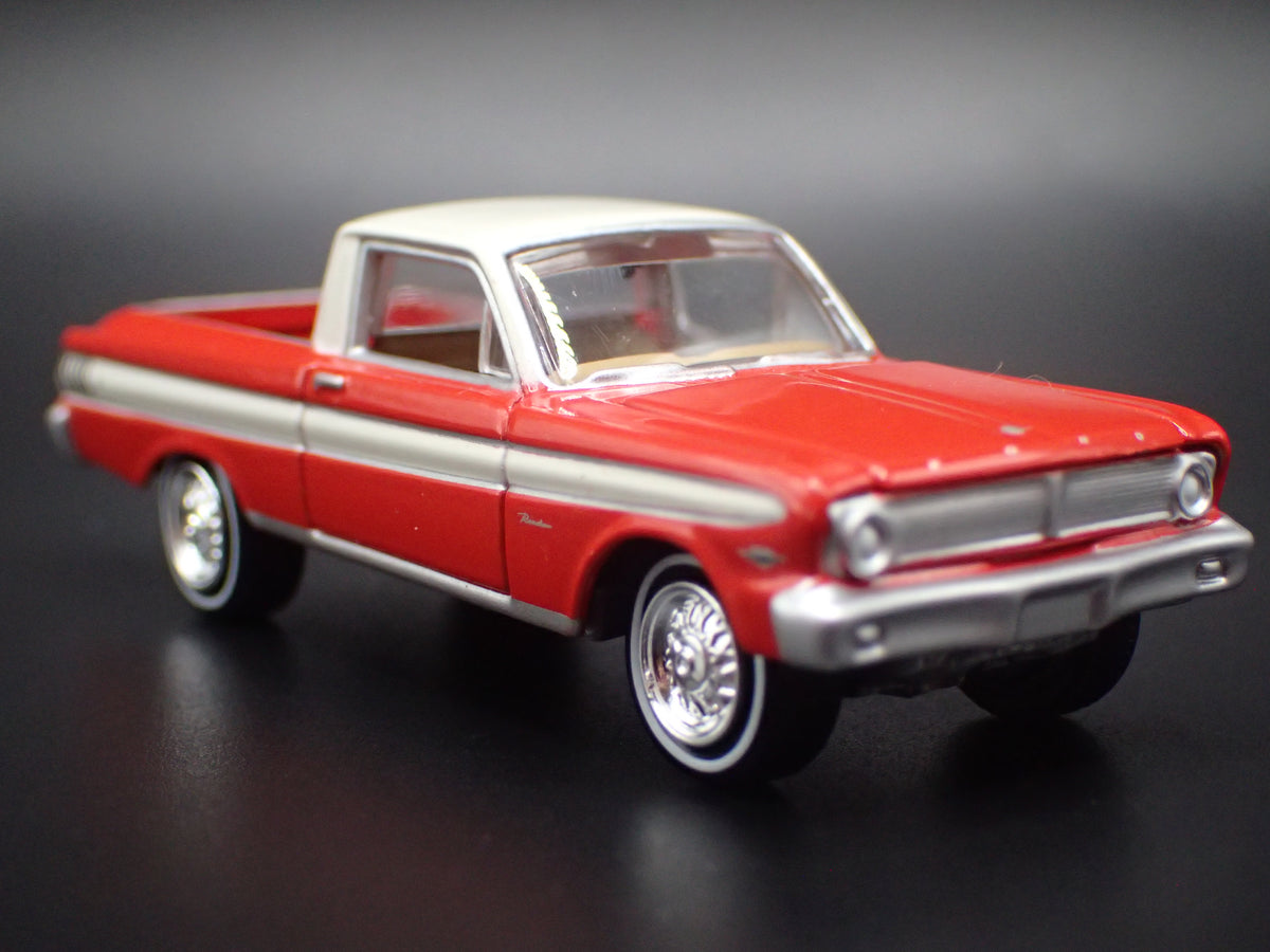 1965 65 FORD FALCON RANCHERO PICKUP TRUCK RED 1:64 SCALE DIECAST MODEL CAR
