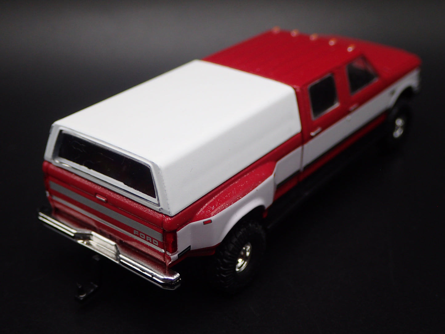 1987-1991 FORD F350 CREW CAB DUALLY TRUCK w HITCH OBS 1:64 SCALE DIECAST MODEL CAR