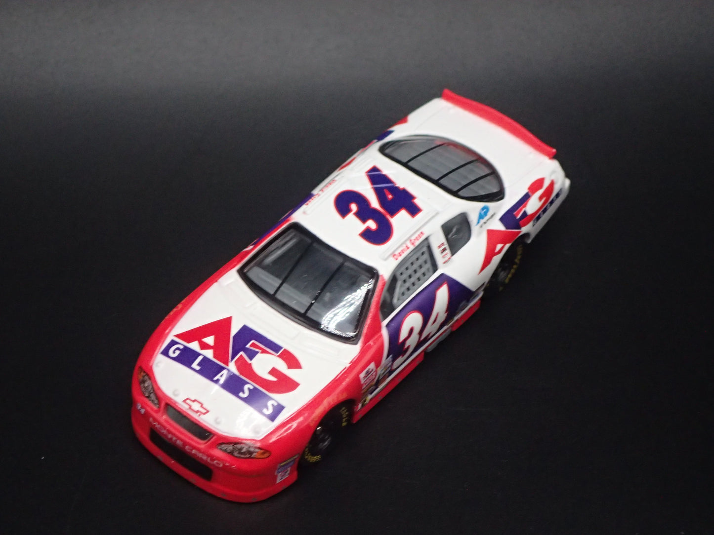 2001 01 CHEVROLET MONTE CARLO 34 DAVD GREEN NASCAR 1:64 SCALE DIECAST MODEL CAR