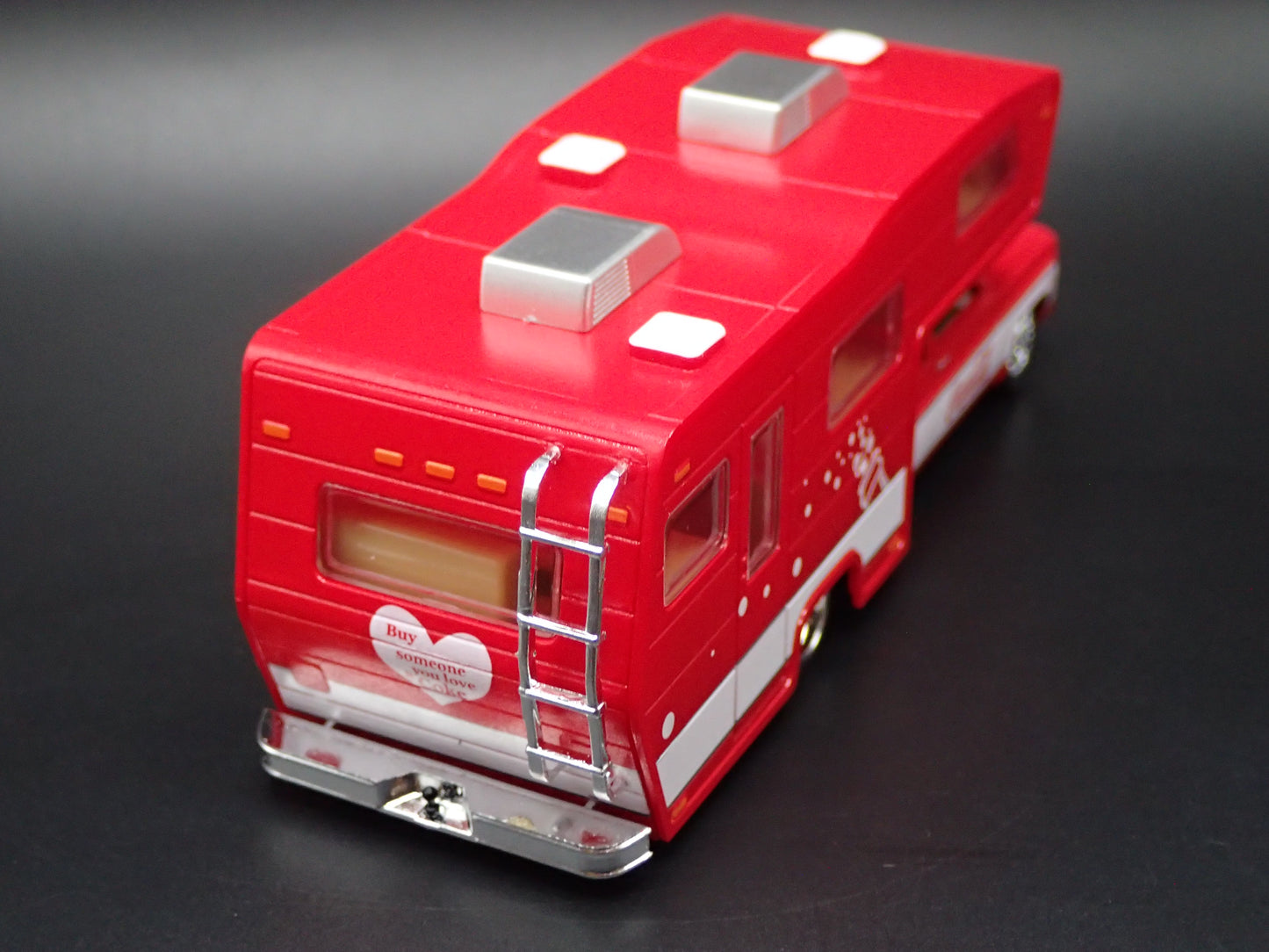 1975 75 CHEVY CHEYENNE SUPER 30 DUALLY SQUARE BODY TRUCK w/ CAMPER 1/64 DIECAST CAR