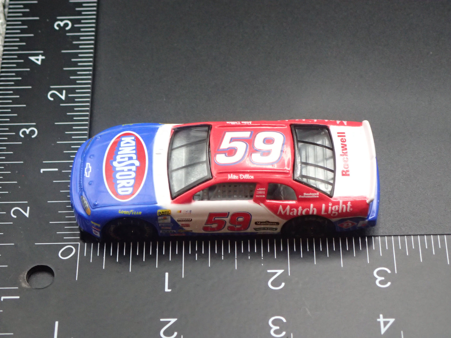 1999 CHEVY CHEVROLET MONTE CARLO 59 MIKE DILLION NASCAR 1:64 SCALE DIECAST MODEL CAR