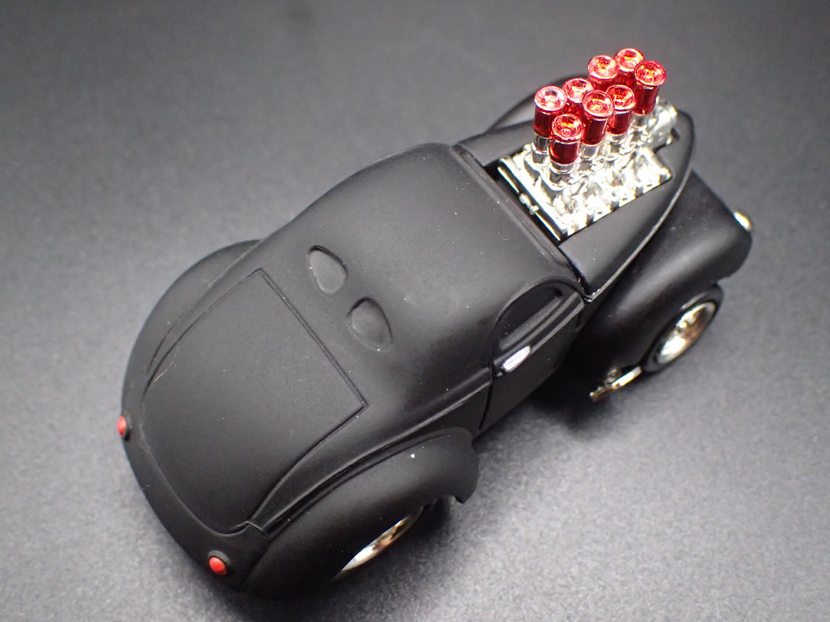1941 41 WILLYS COUPE BLACK 1:64 SCALE DIORAMA DIECAST MODEL CAR