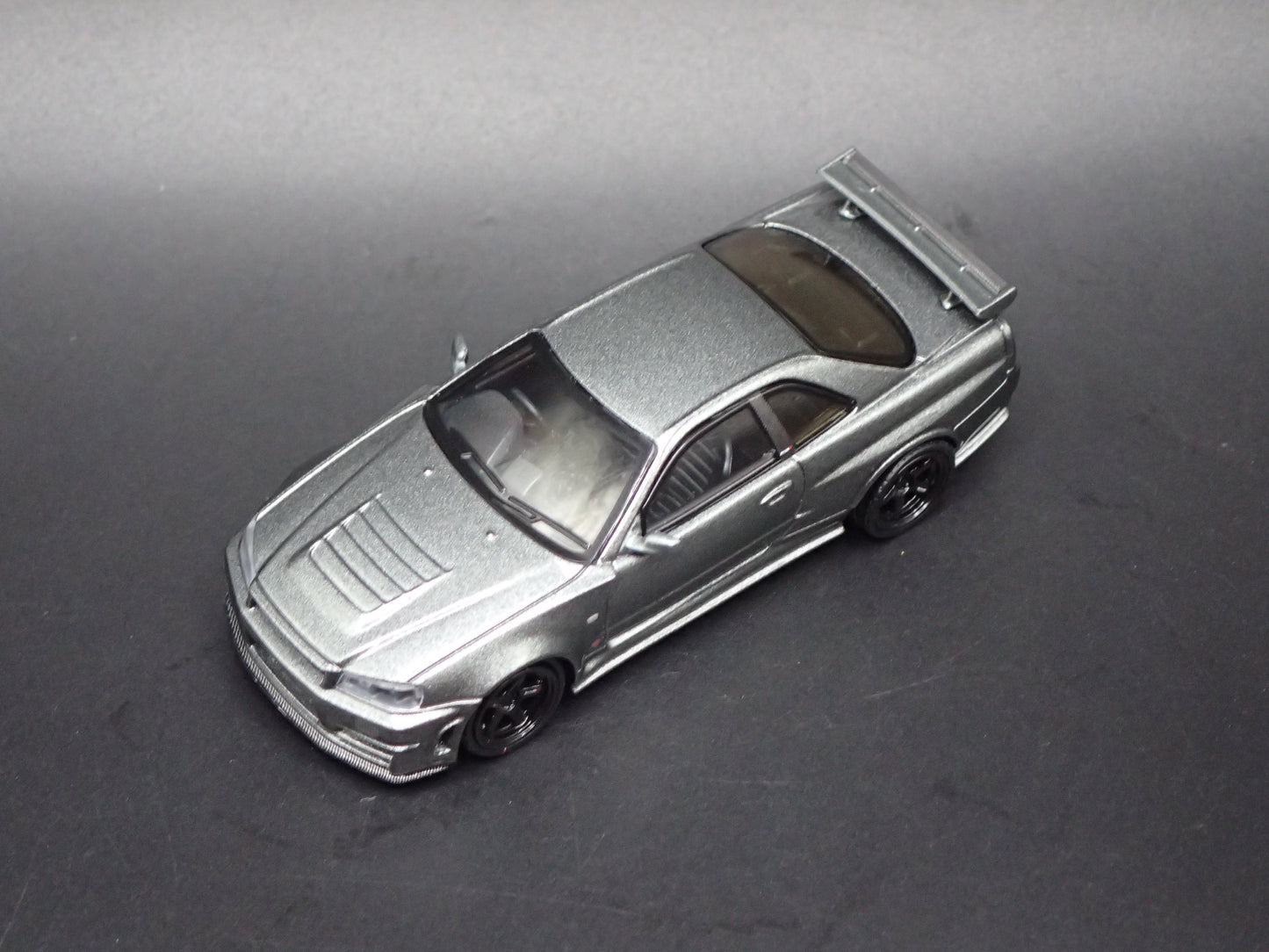 1999-2002 NISSAN SKYLINE GTR R34 BNR34 NISMO GRAY 1:64 SCALE DIECAST MODEL CAR