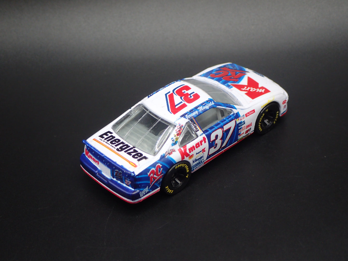 1997 97 FORD THUNDERBIRD 37 JEREMY MAYFIELD KMART NASCAR 1/64 SCALE DIECAST CAR