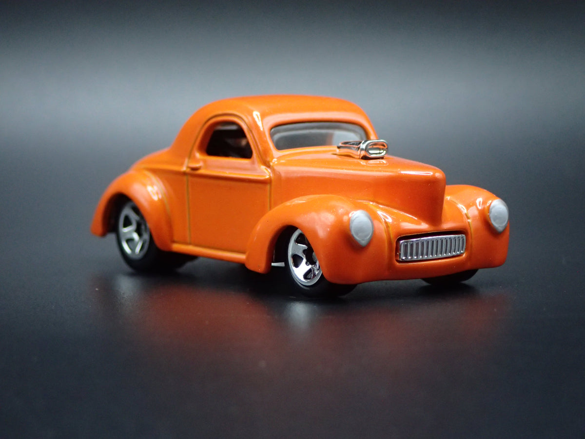 1941 41 WILLYS COUPE ORANGE 1:64 SCALE COLLECTIBLE DIORAMA DIECAST MODEL CAR
