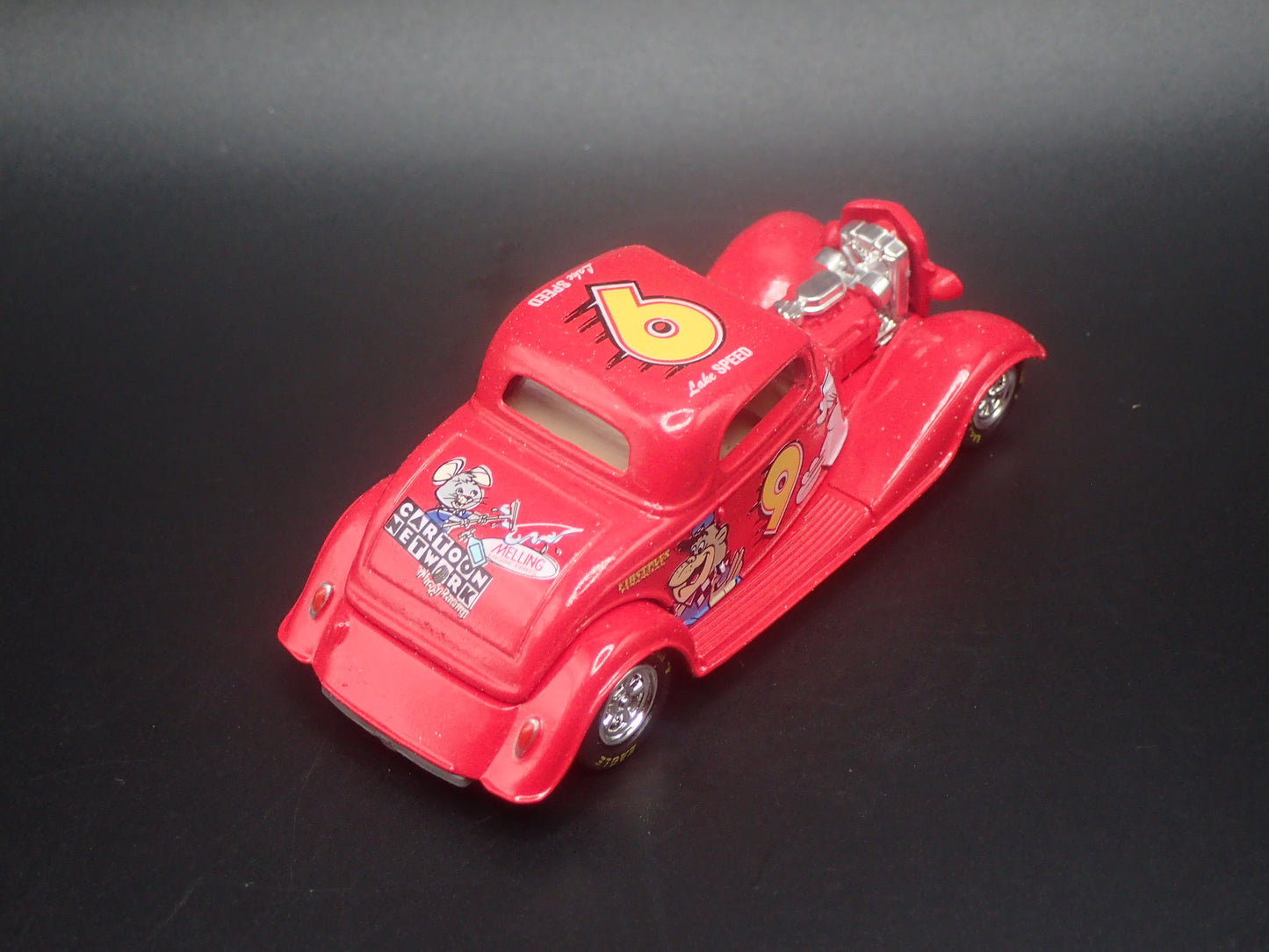 1934 34 FORD COUPE HOT ROD 9 LAKE SPEED NASCAR 1:64 SCALE DIORAMA DIECAST CAR
