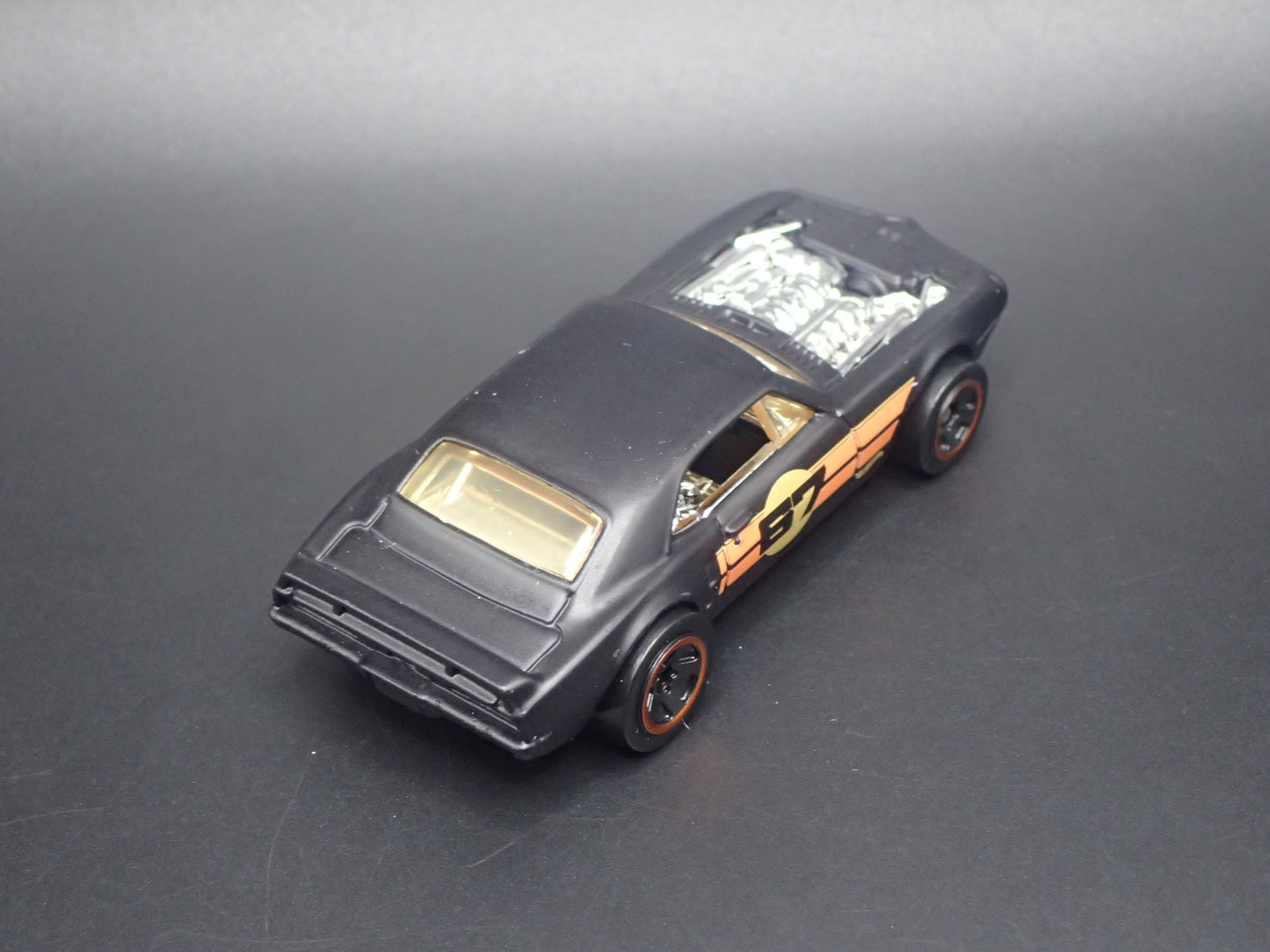 1967 67 PONTIAC FIREBIRD BLACK 1/64 SCALE COLLECTIBLE DIORAMA DIECAST MODEL CAR
