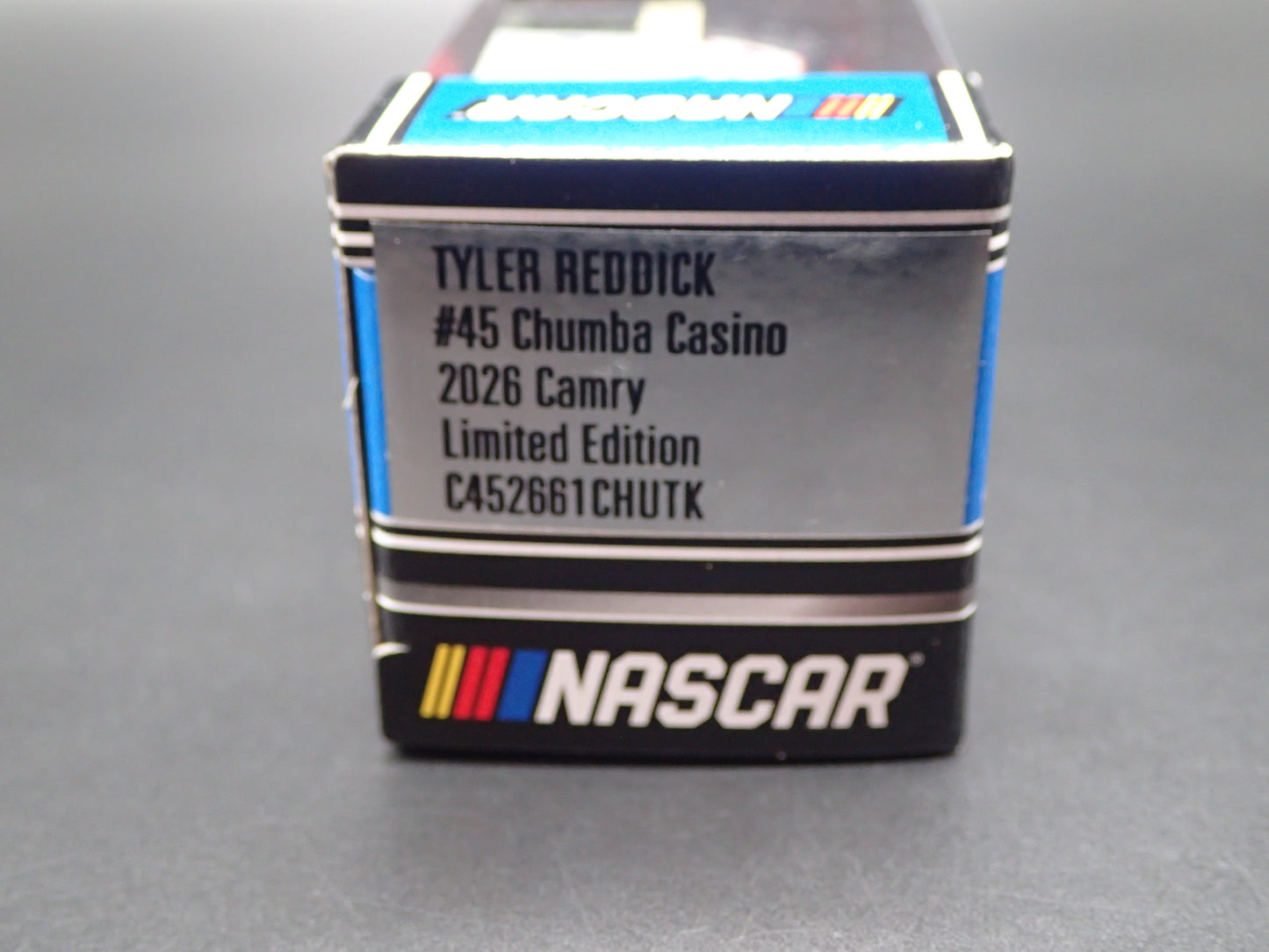 2026 26 TOYOTA CAMRY 45 TYLER REDDICK CHUMBA CASINO NASCAR 1:64 SCALE DIECAST CAR