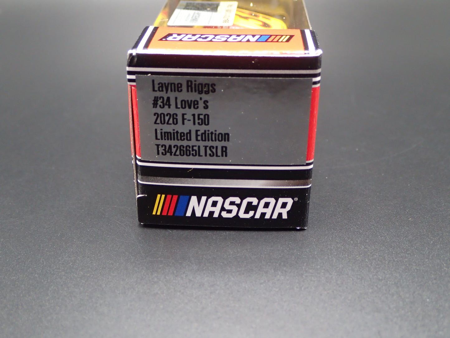 2026 FORD F150 #34 LAYNE RIGGS BARE LOVE'S NASCAR TRUCK 1:64 SCALE DIECAST CAR