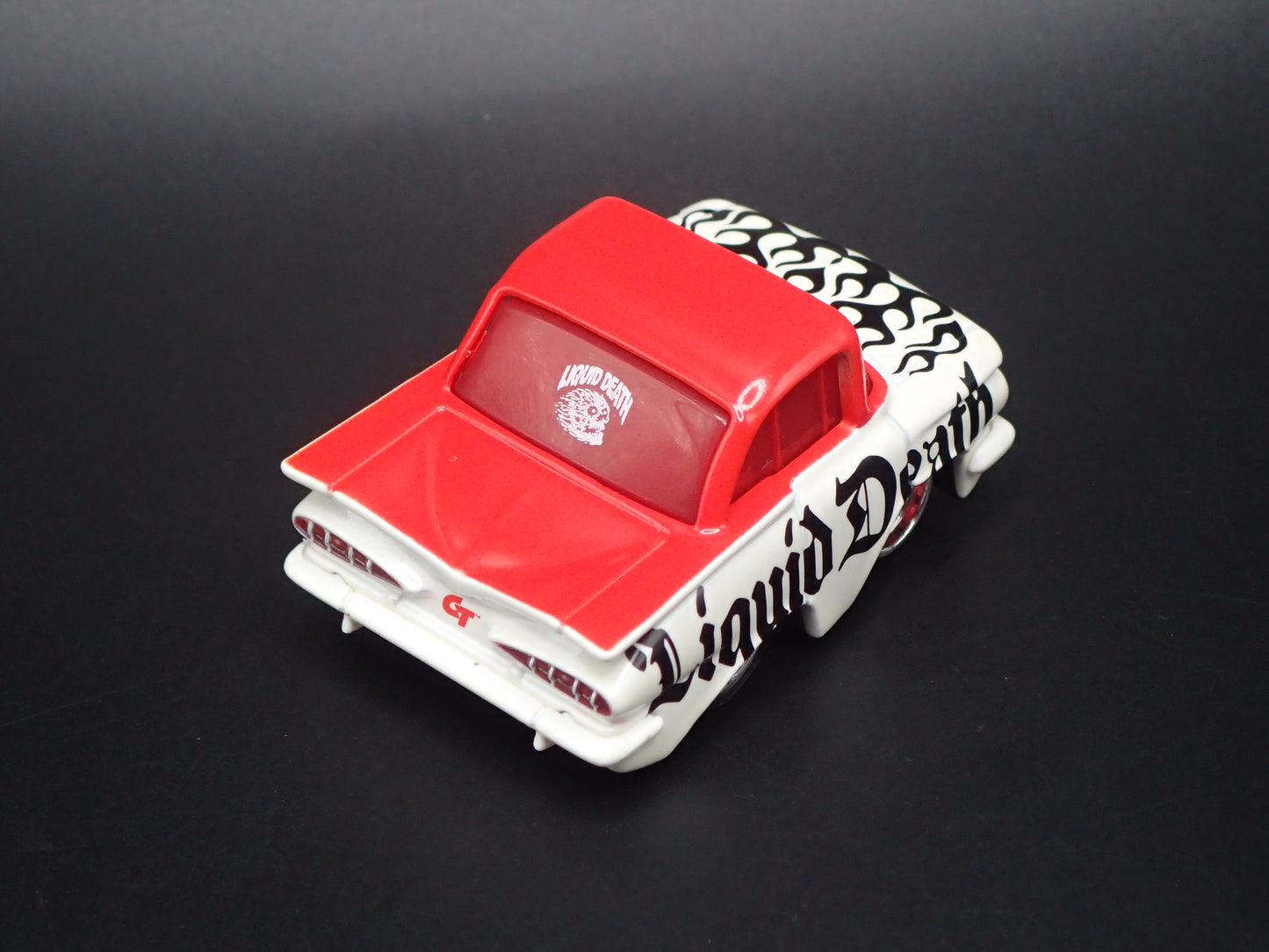 1959 59 CHEVY CHEVROLET IMPALA LIQUID DEATH CAR TUNED 1:64 SCALE DIECAST MODEL CAR