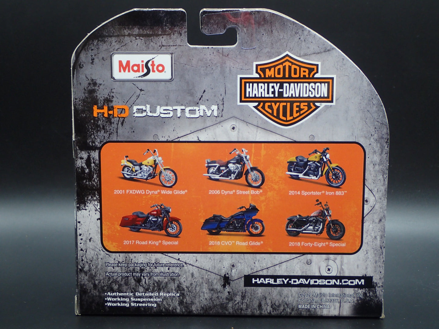 2001 01 FXDWG DYNA WIDE GLIDE HARLEY DAVIDSON MOTORCYCLE MAISTO SERIES 39 1/18