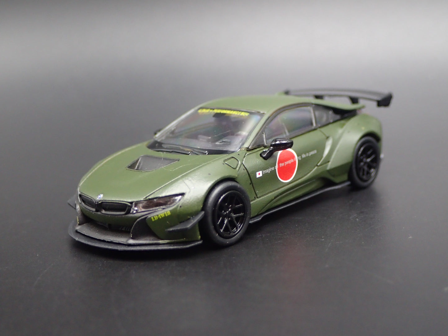 2014-2020 BMW i8 LIBERTY WALK LBWK RARE 1:64 SCALE DIORAMA DIECAST MODEL CAR