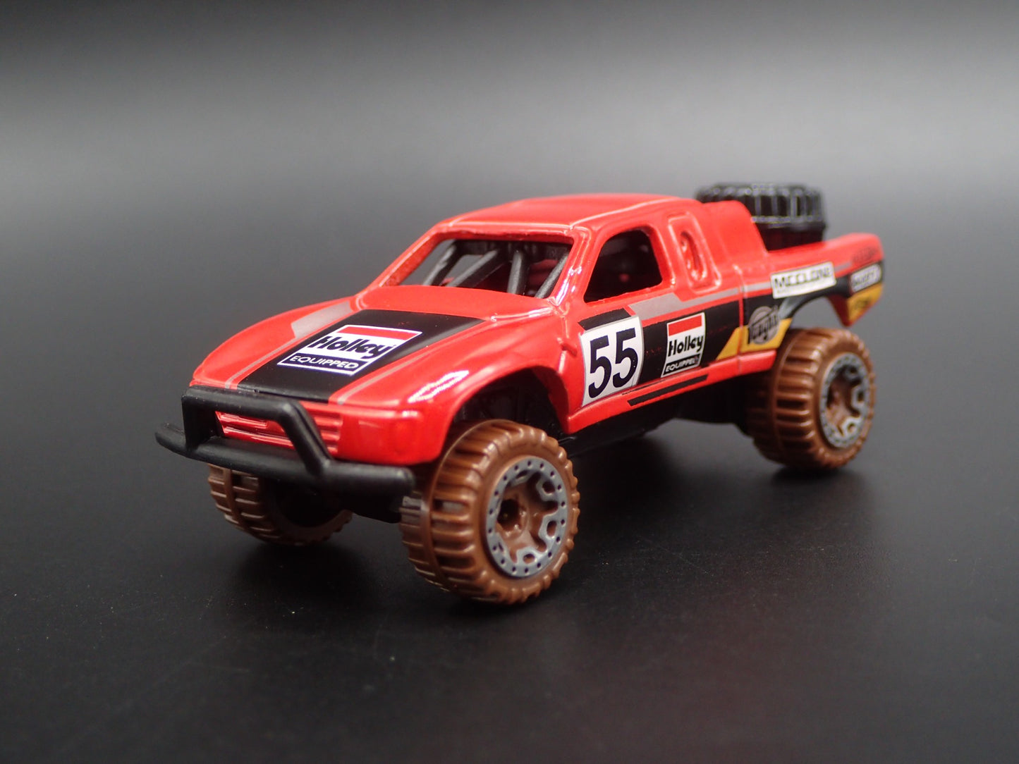 TOYOTA BAJA TROPHY PICKUP TRUCK HOLLEY RED 1:64 SCALE DIORAMA DIECAST MODEL CAR