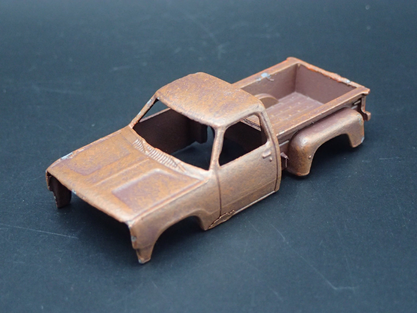 DODGE STEPSIDE PICKUP TRUCK RUSTED BARN FIND SHELL 1/64 SCALE DIECAST MODEL CAR